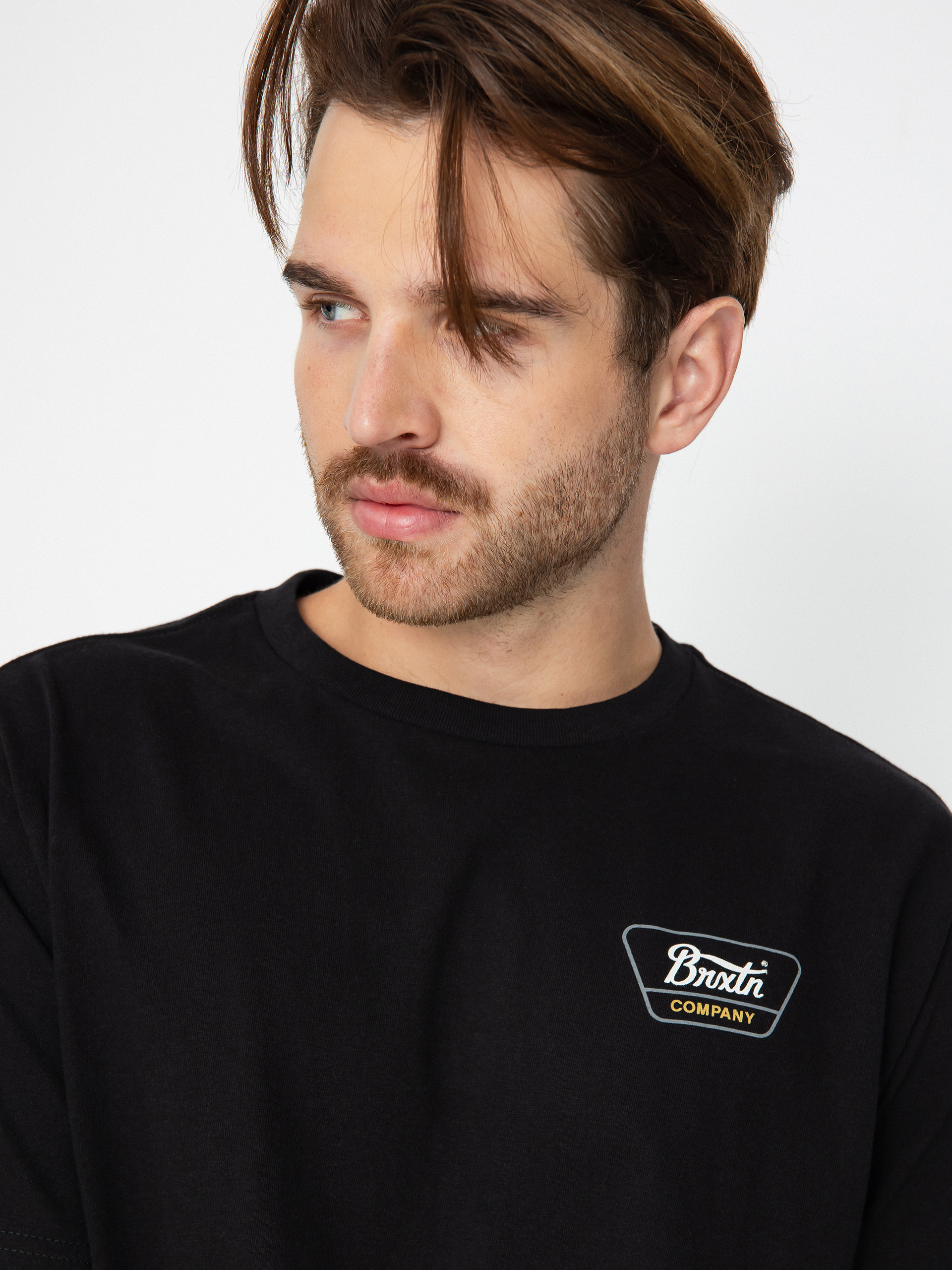 T-shirt Brixton Linwood Stt (black/casa red/white)