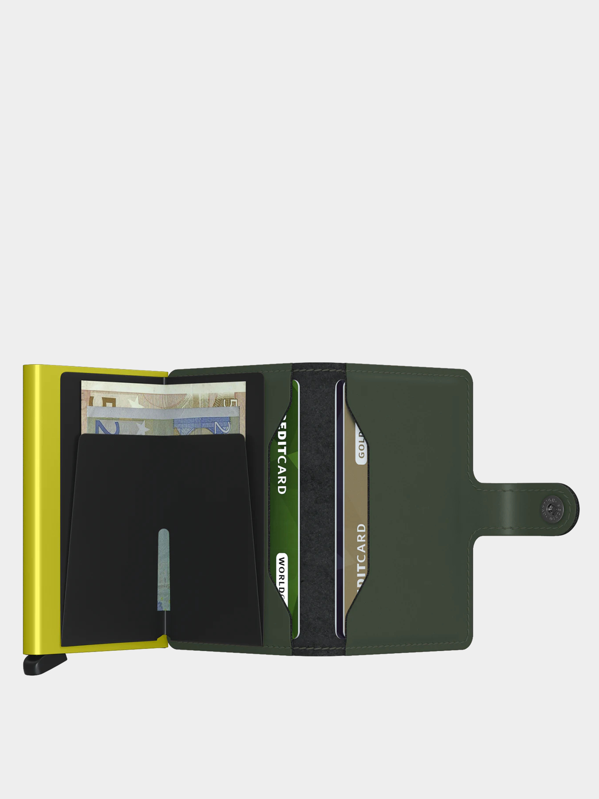 Portfel Secrid Miniwallet (matte green & lime)