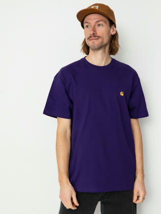 T-shirt Carhartt WIP Chase (tyrian/gold)