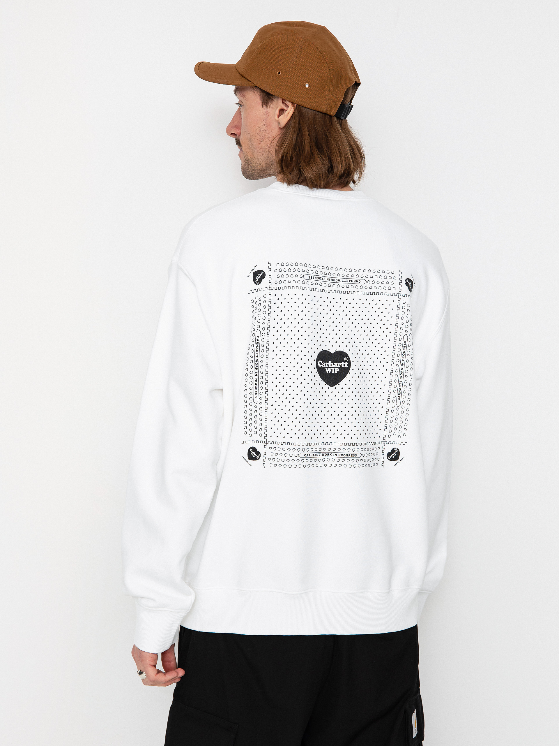 Bluza Carhartt WIP Heart Bandana (white/black)