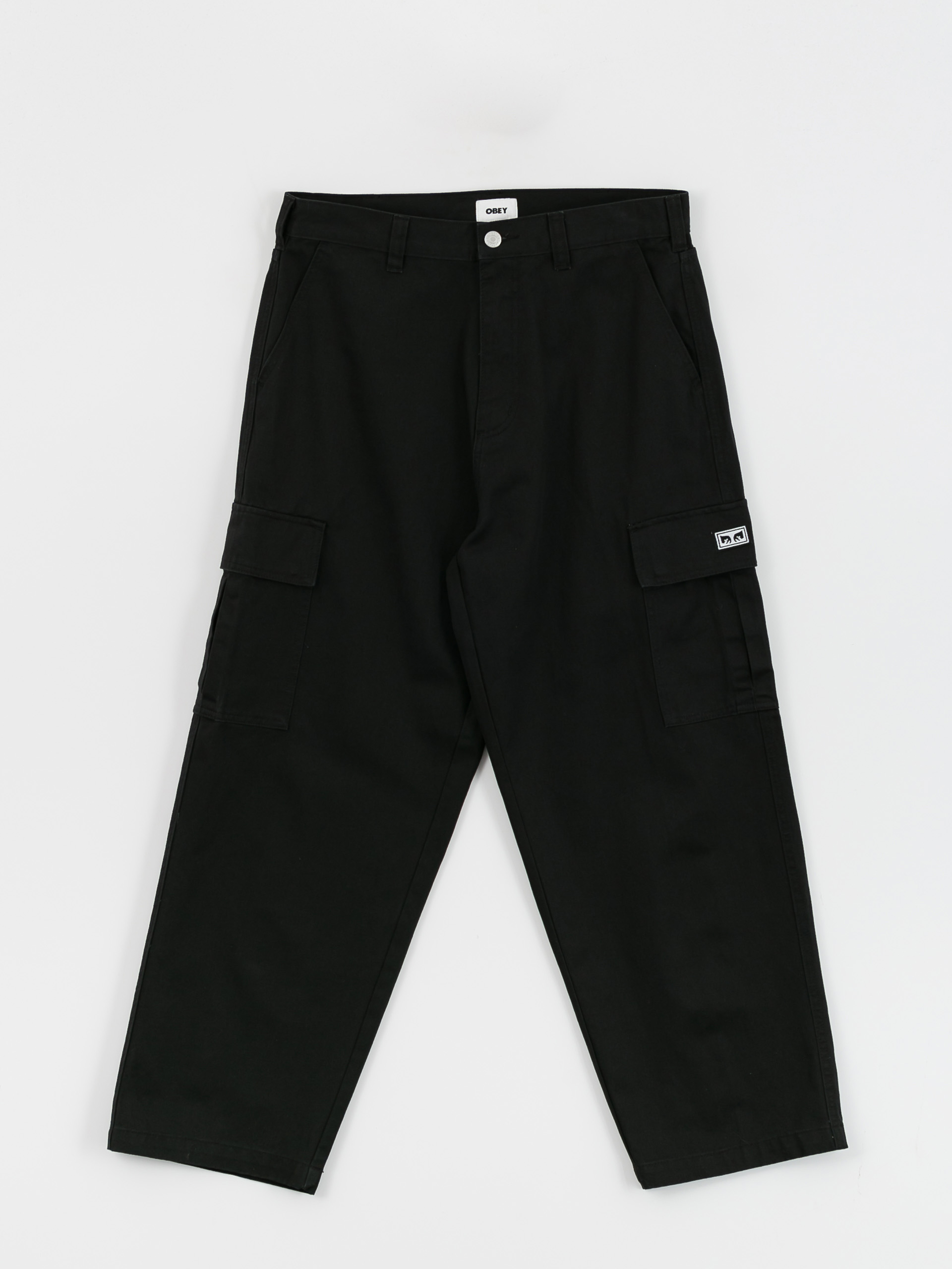 Spodnie OBEY Bigwig Baggy Twill Cargo (black)
