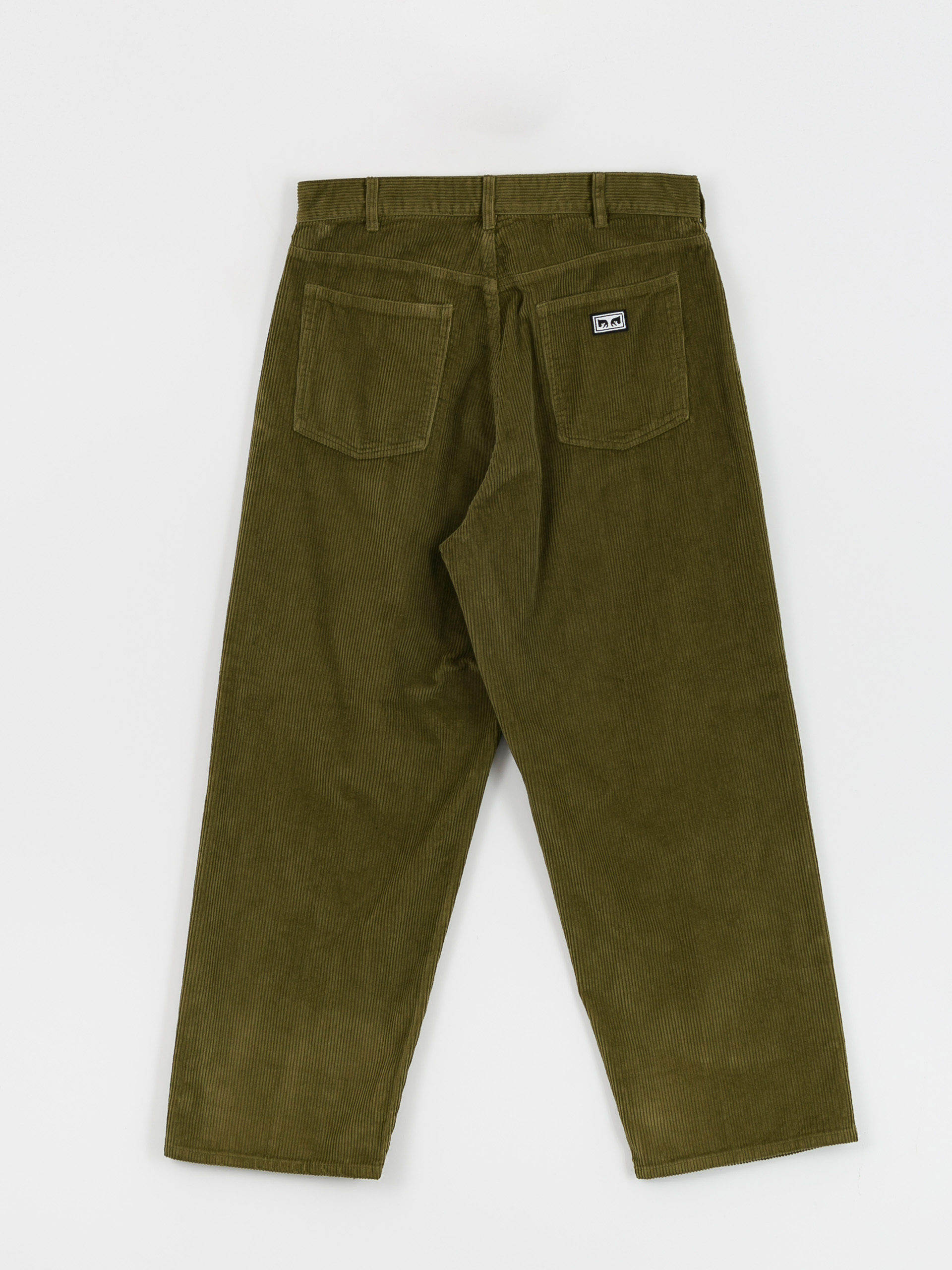 Spodnie OBEY Bigwig Baggy Corduroy (moss green)