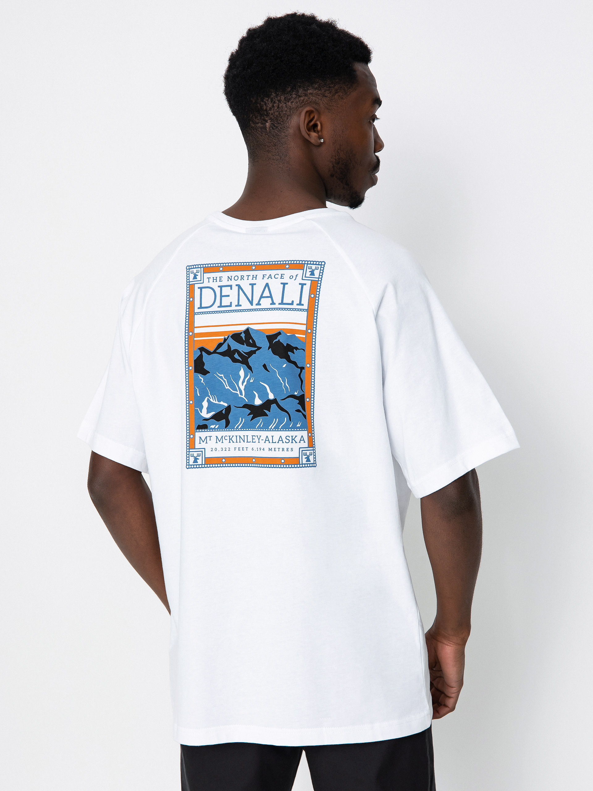 ■THE NORTH FACE■ White Label Explore Short Sleeve Round Te T-shirt The North Face Never Stop Exploring - biały (tnf white)