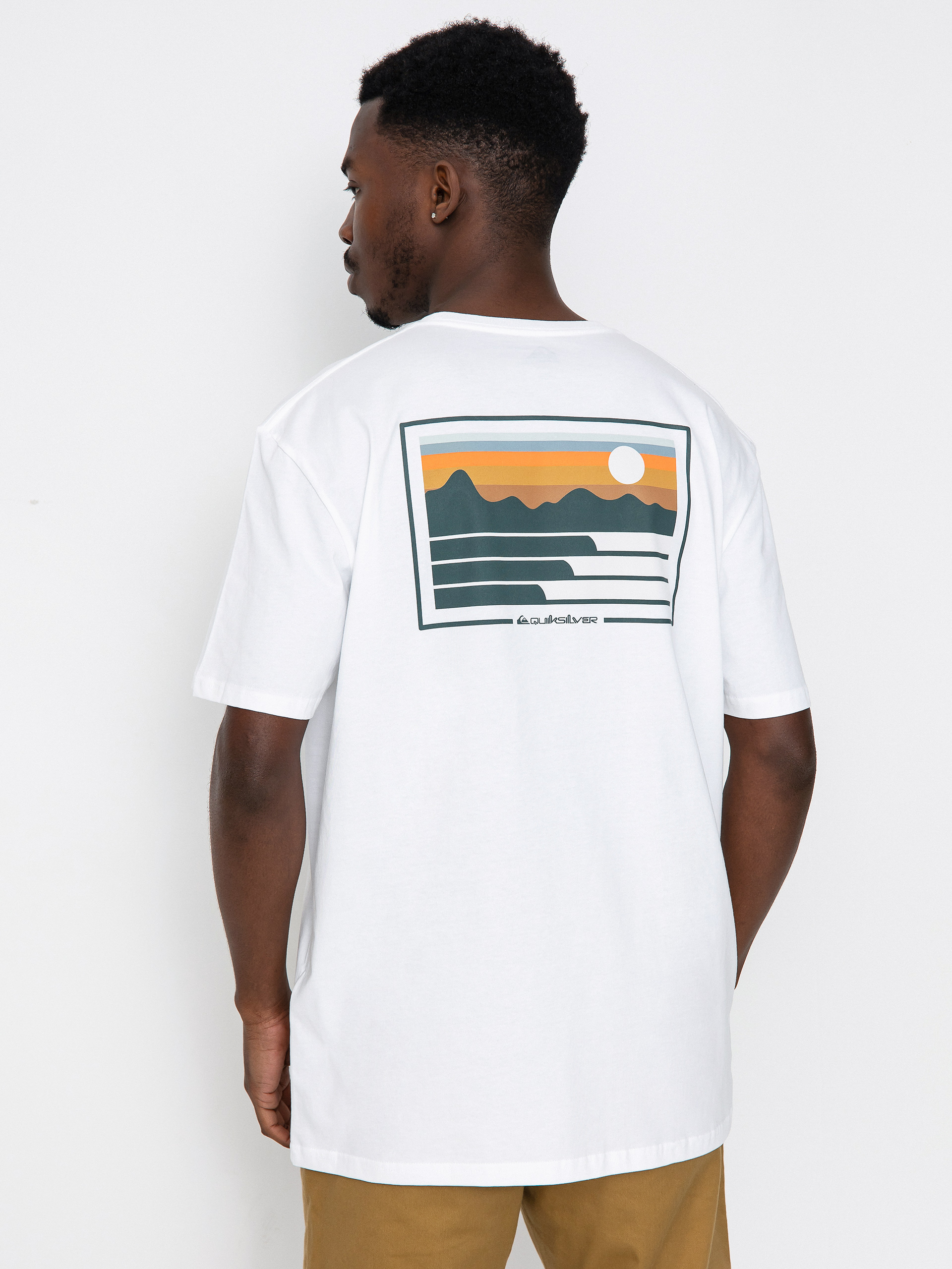 T-shirt Quiksilver Land And Sea (white)