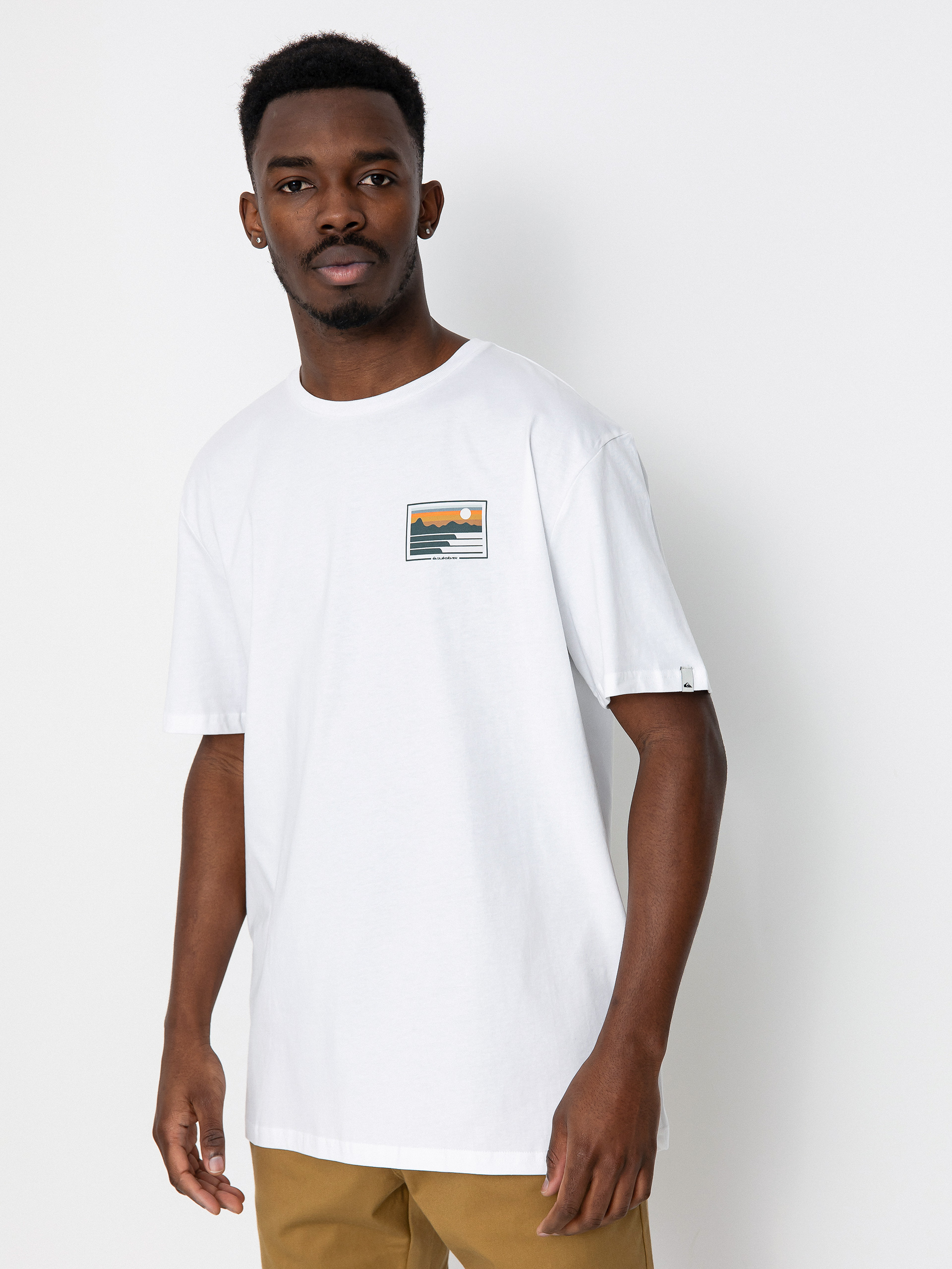 T-shirt Quiksilver Land And Sea (white)