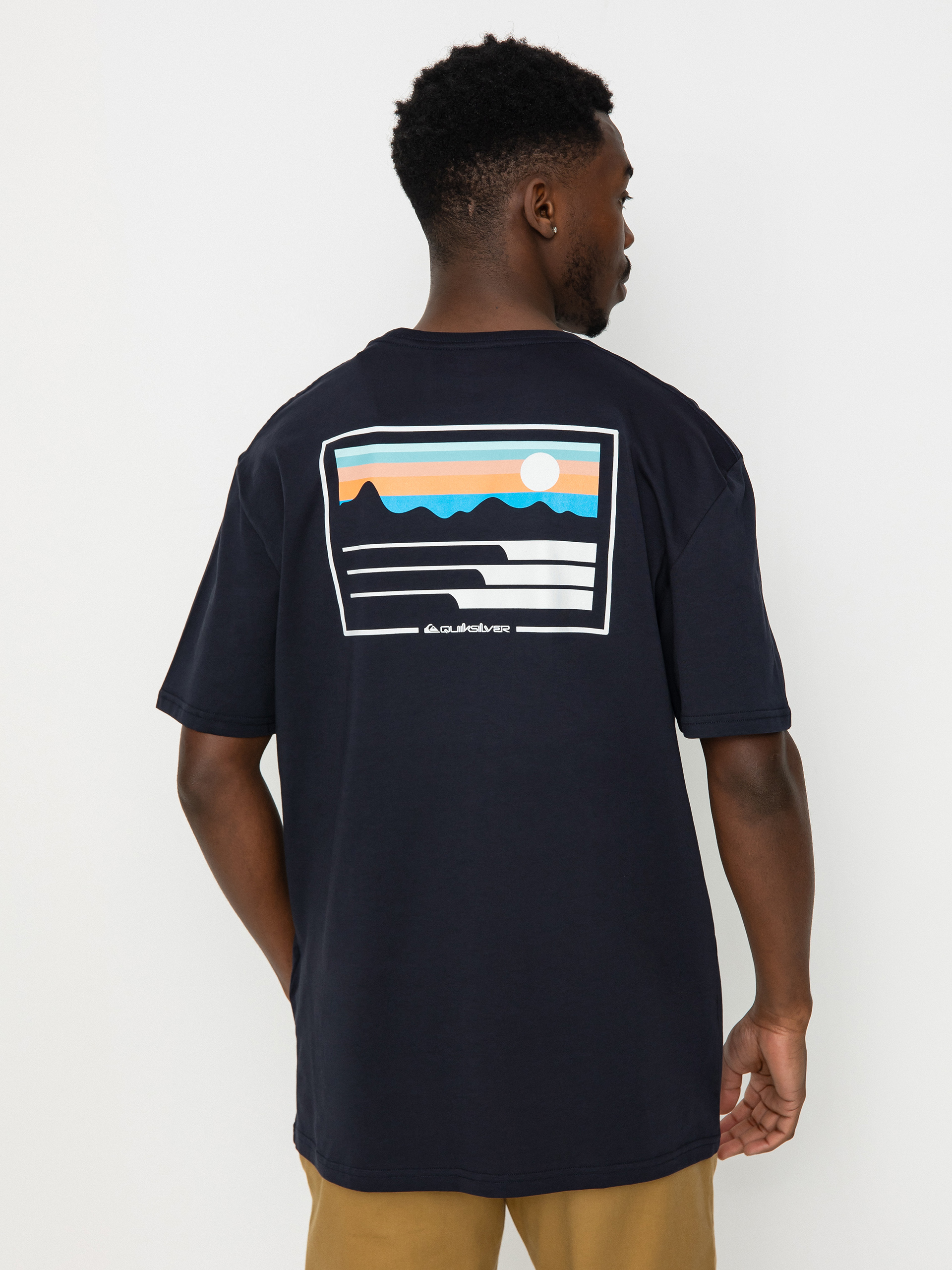 T-shirt Quiksilver Land And Sea (dark navy)