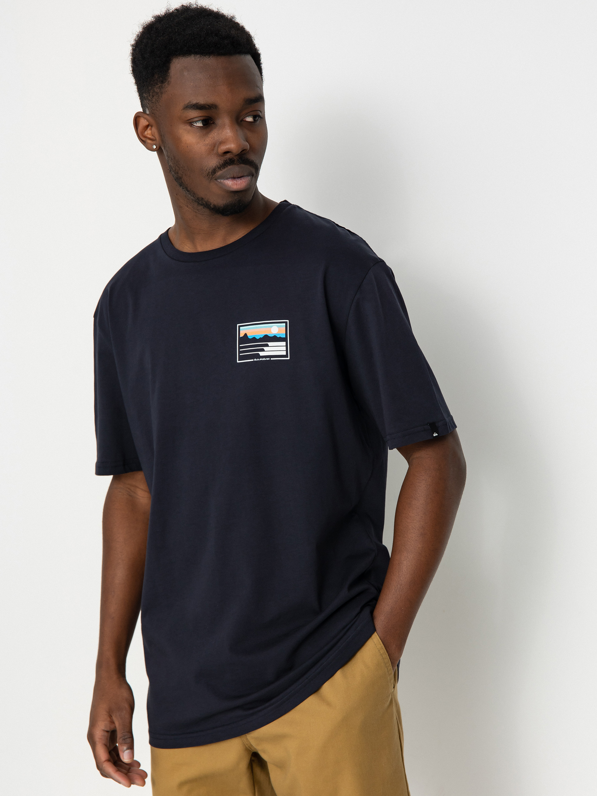 T-shirt Quiksilver Land And Sea (dark navy)