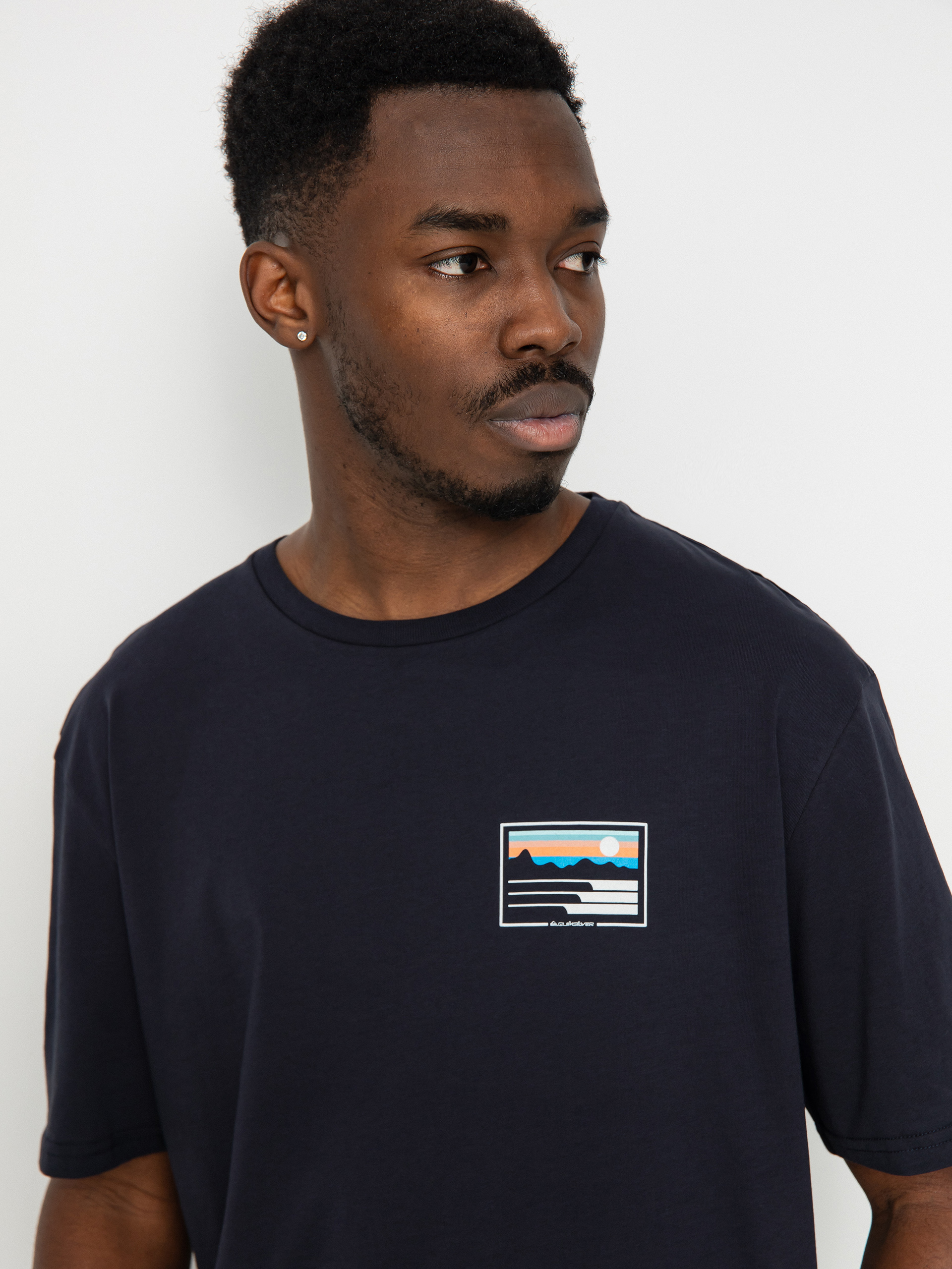 T-shirt Quiksilver Land And Sea (dark navy)