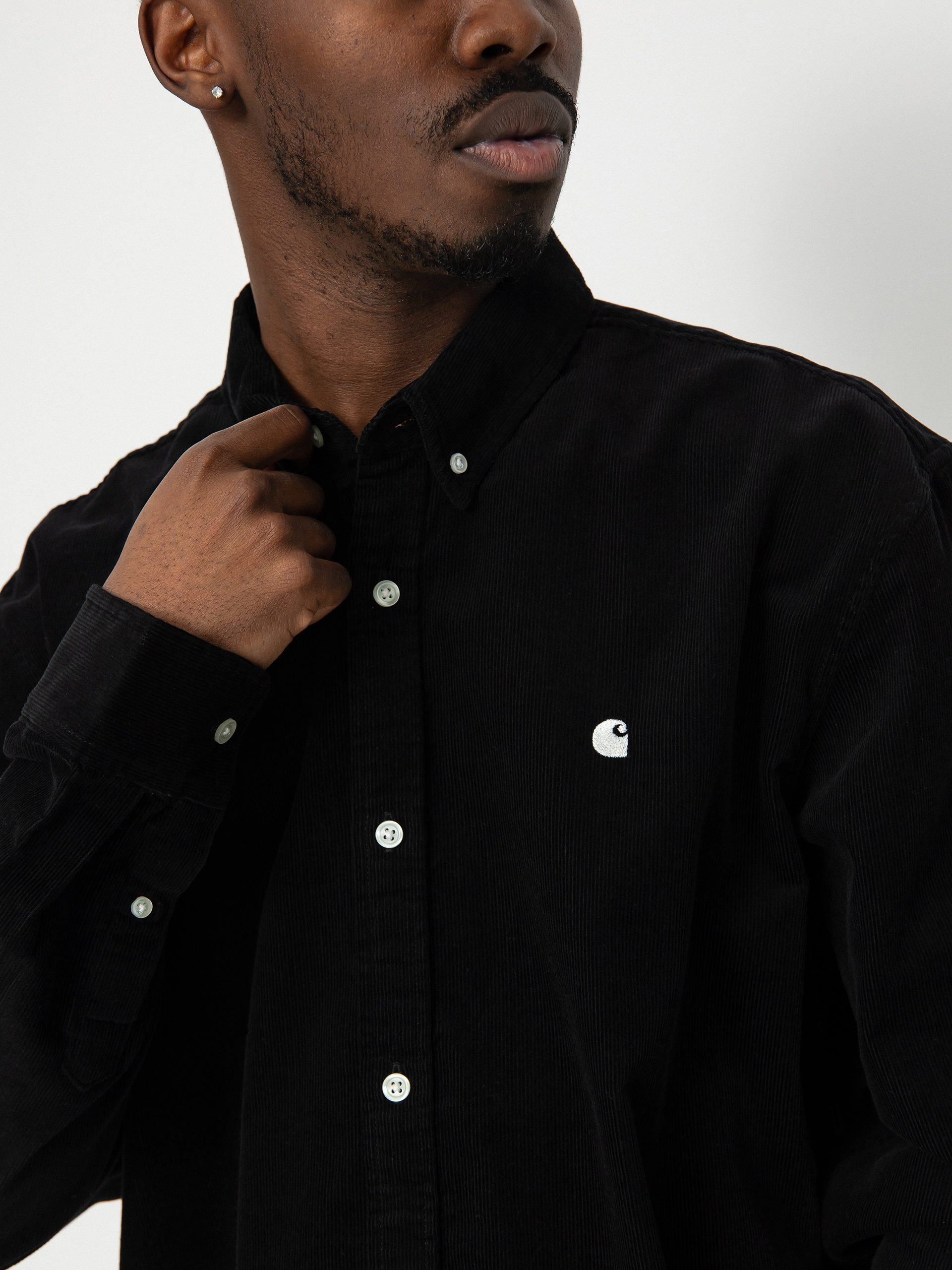 Koszula Carhartt WIP Madison Fine Cord (black/wax)