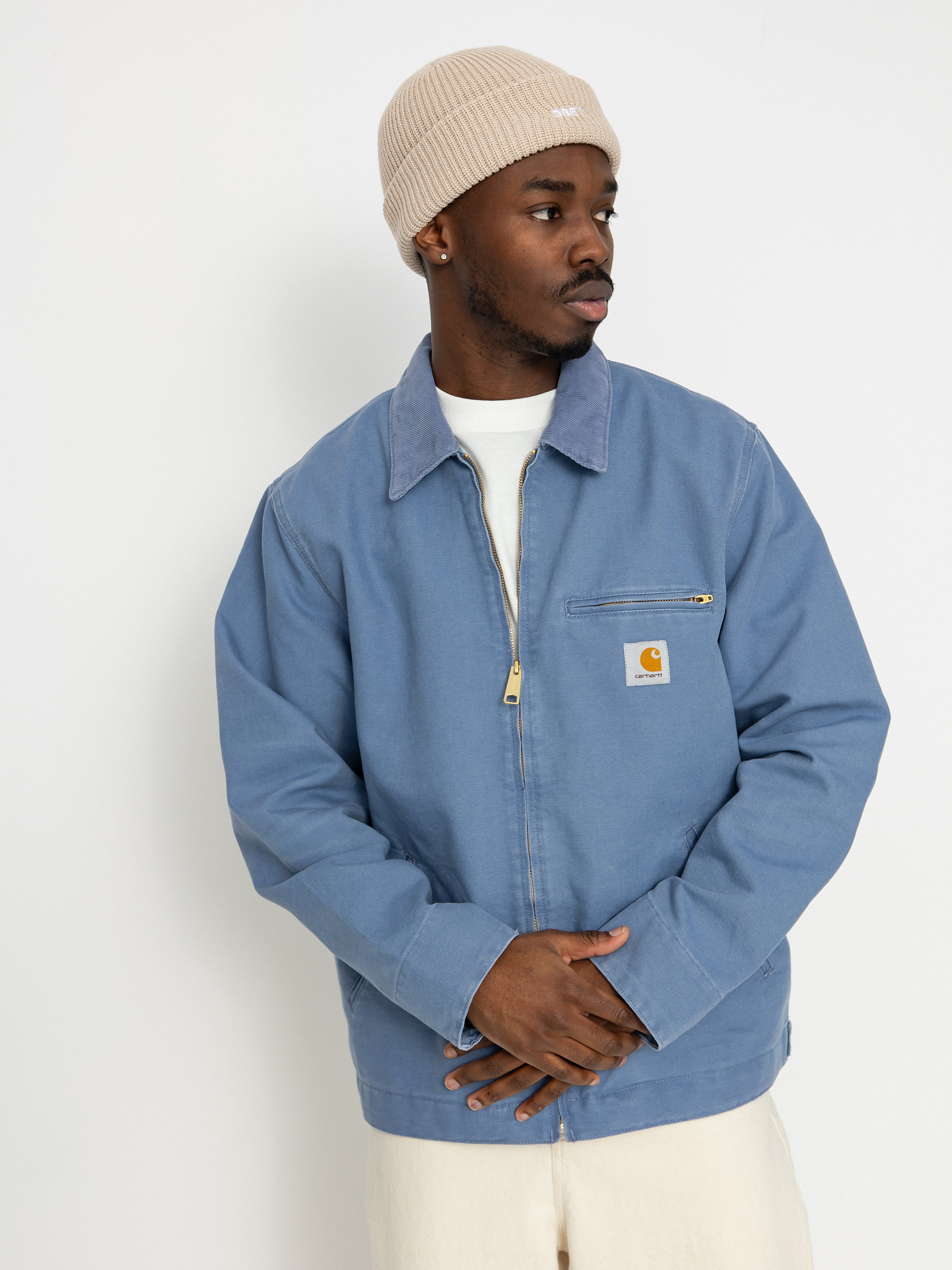 Kurtka Carhartt WIP Detroit - niebieski (bay blue/bay blue)