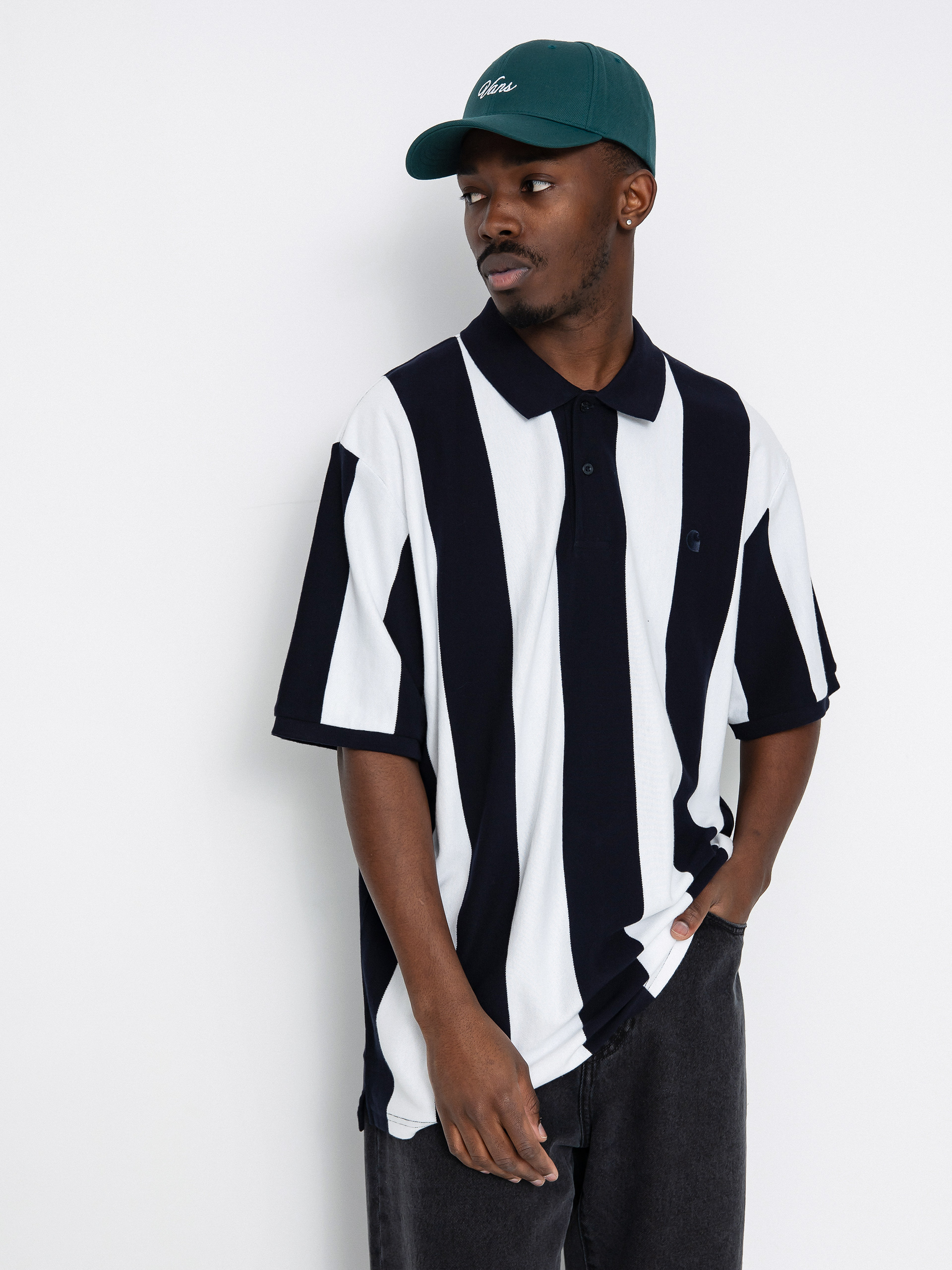 Polo Carhartt WIP Hinton (hinton stripe/dark navy)