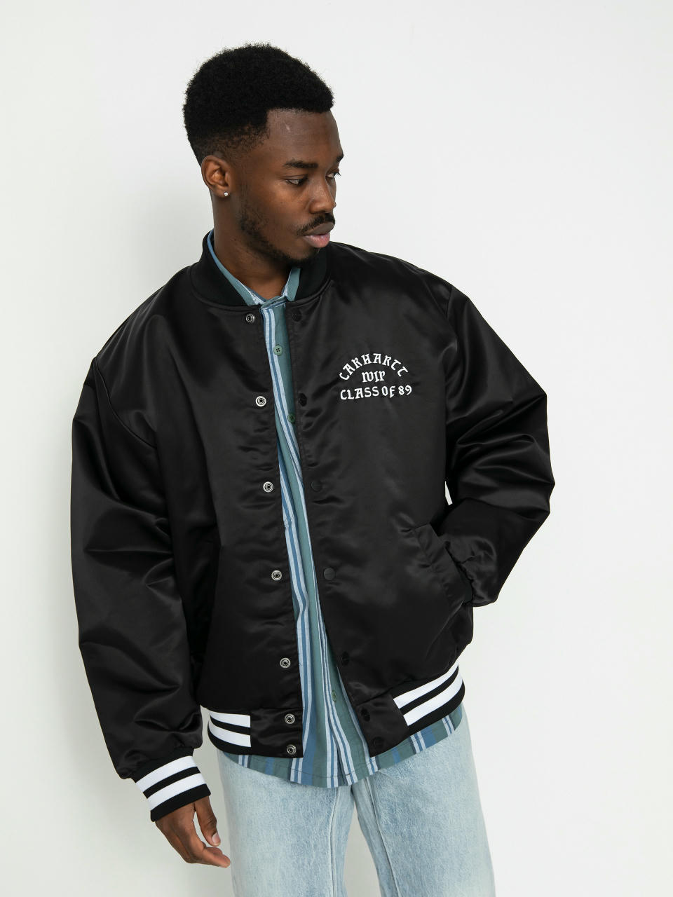 Kurtka Carhartt WIP Class of 89 Bomber (black/white)