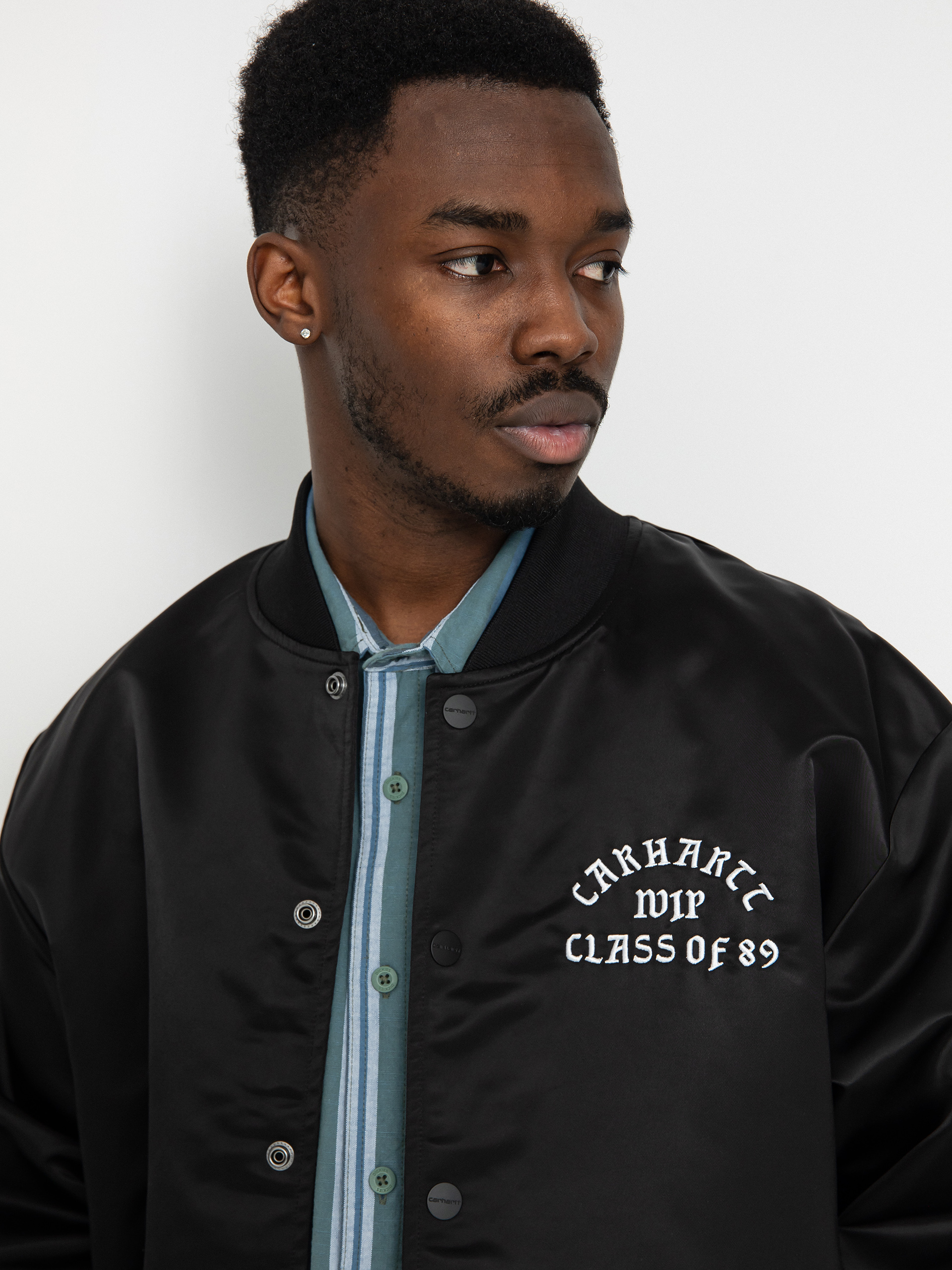 Kurtka Carhartt WIP Class of 89 Bomber (black/white)