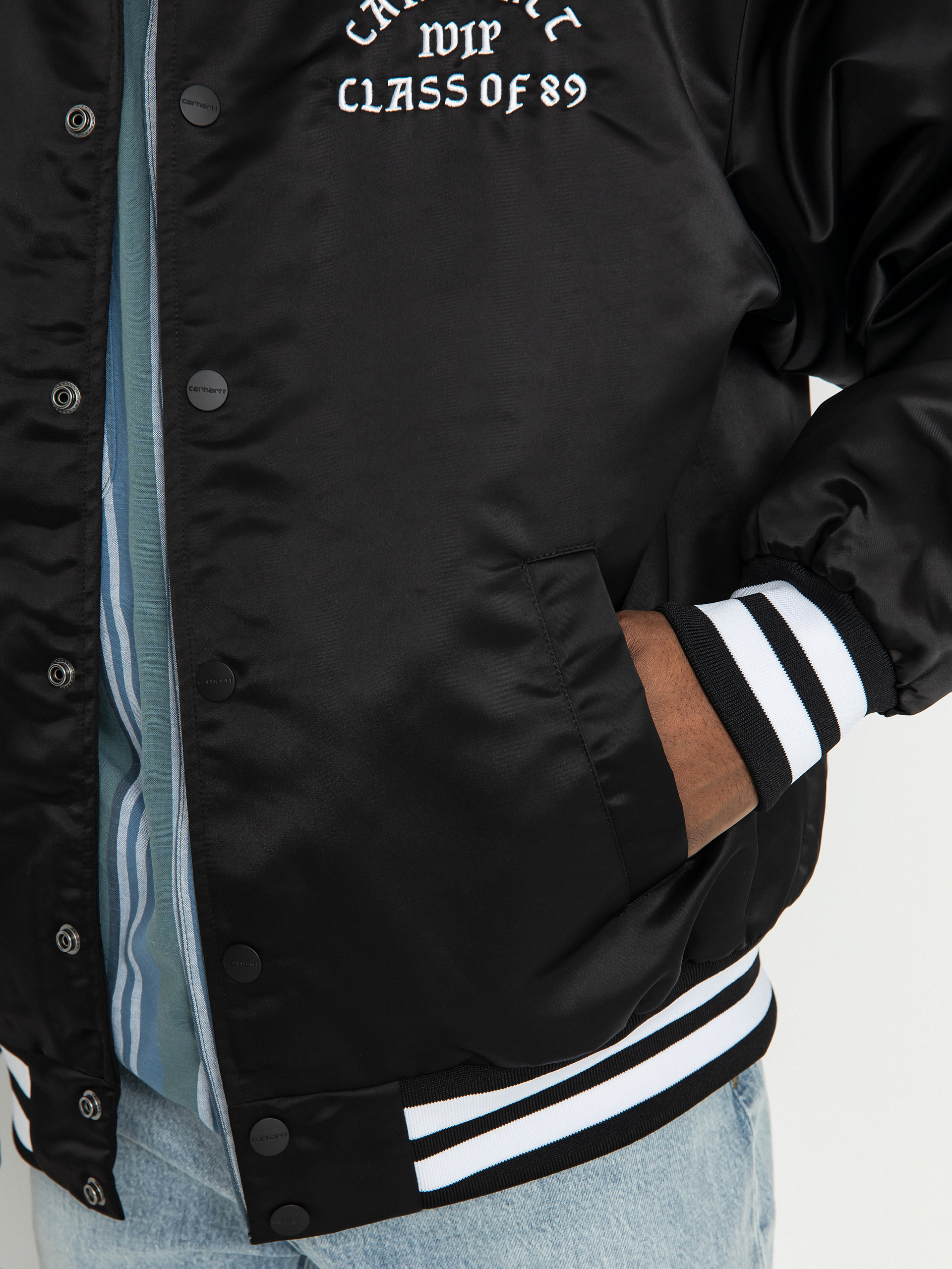 Kurtka Carhartt WIP Class of 89 Bomber (black/white)