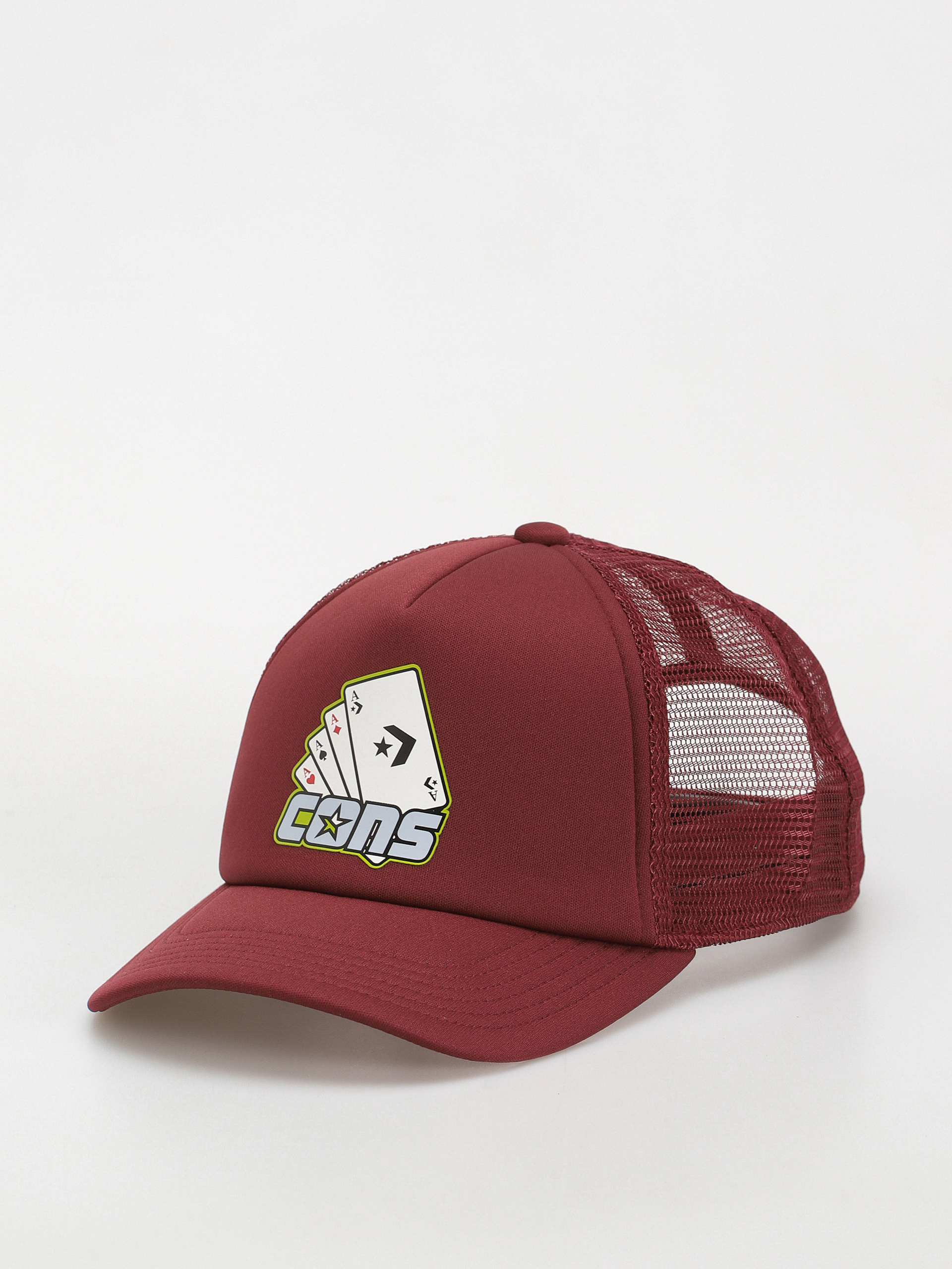 Czapka z daszkiem Converse Cons Trucker bordowy maroon