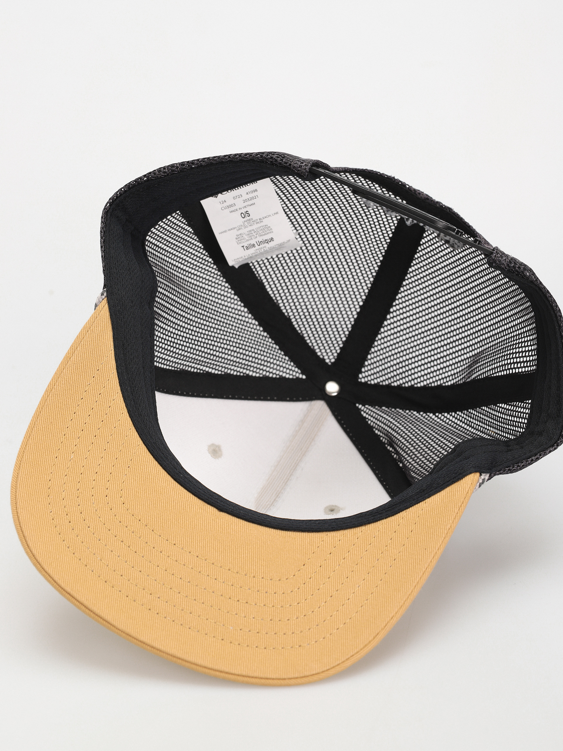 Czapka z daszkiem Columbia Flat Brim Snap Back (dark stone/light camel/west fish)