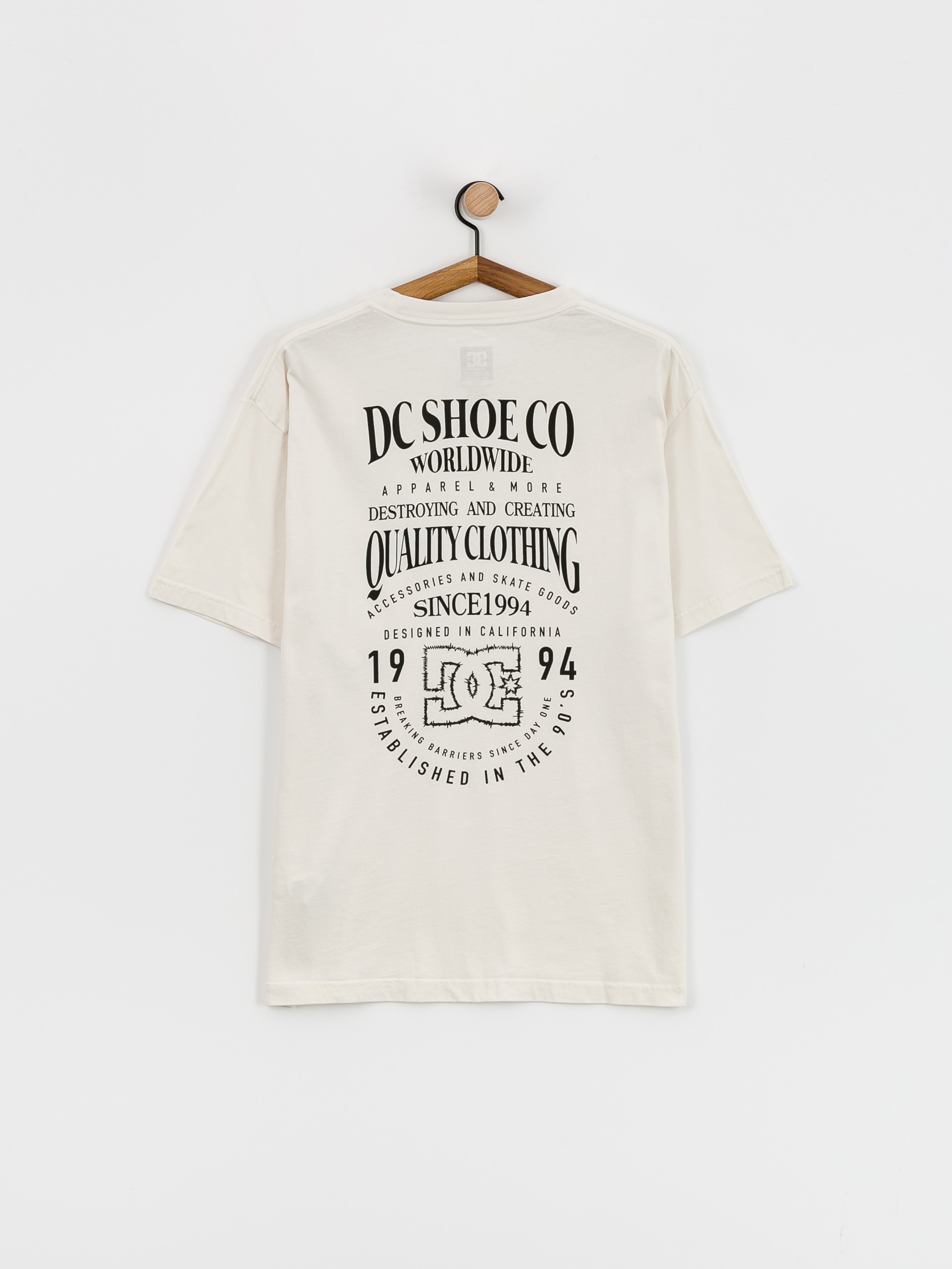 T-shirt DC High Rise (lily white acid wash)