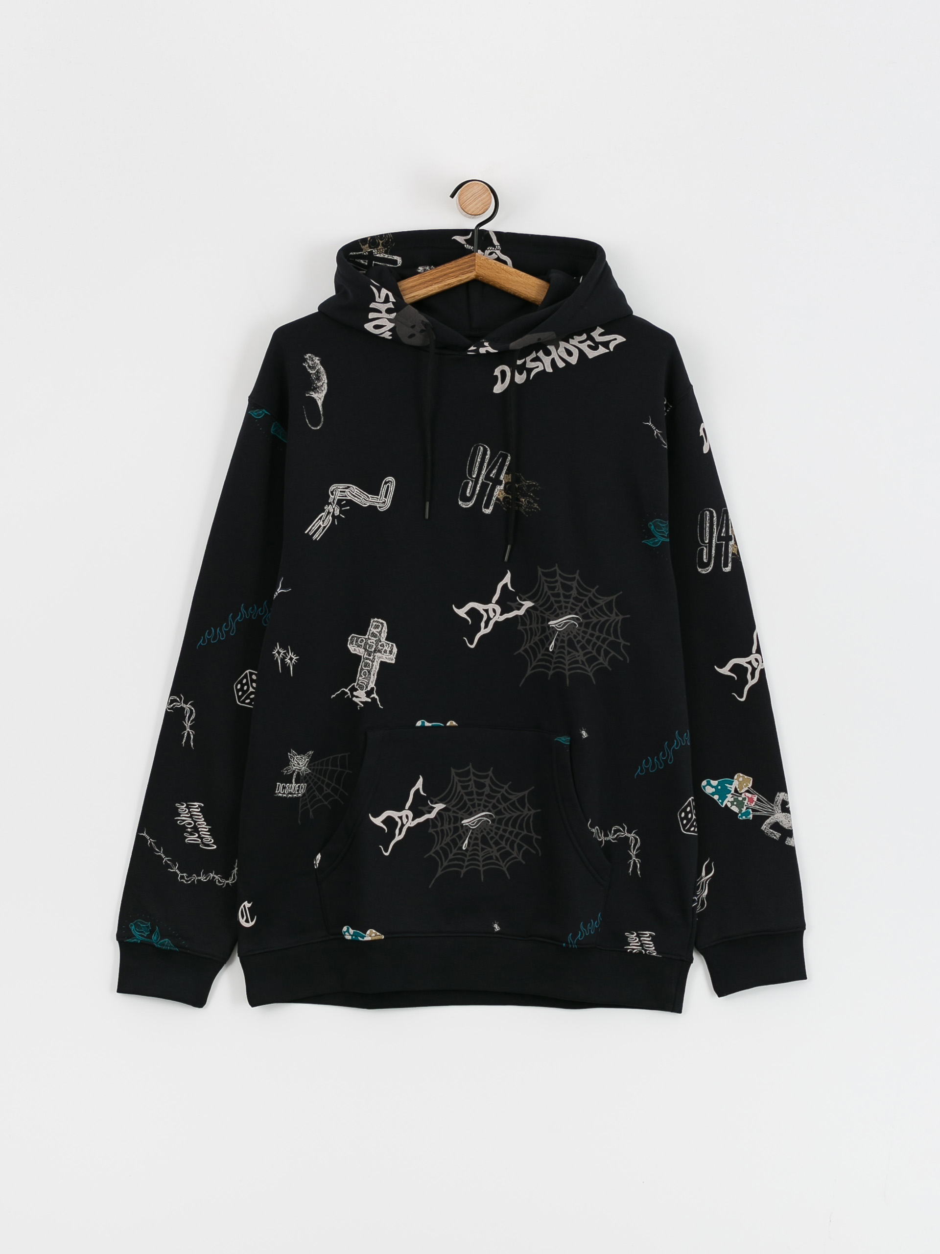 Bluza z kapturem DC Scribble HD (black scribble)