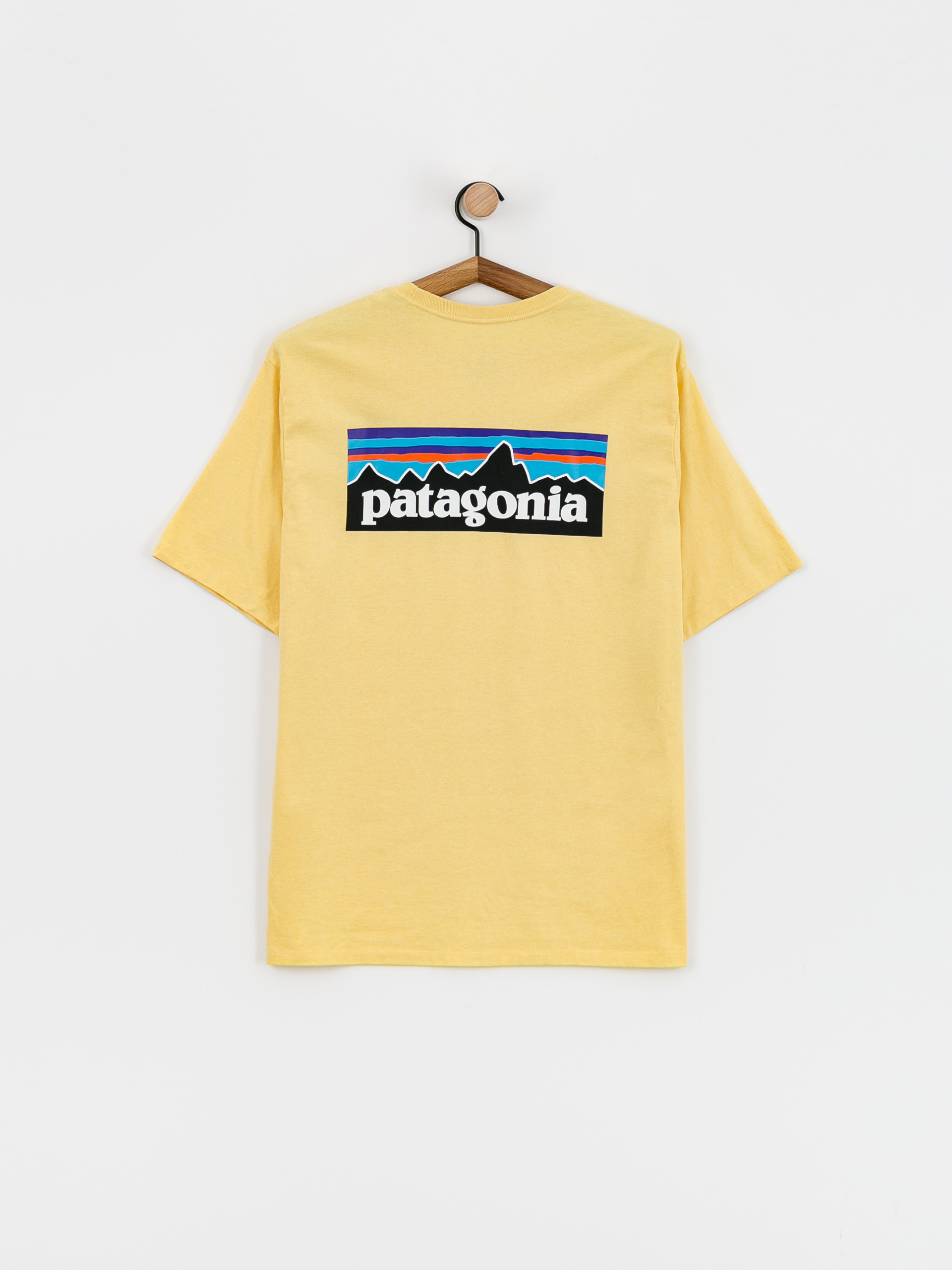 T-shirt Patagonia P-6 Logo Responsibili (milled yellow)