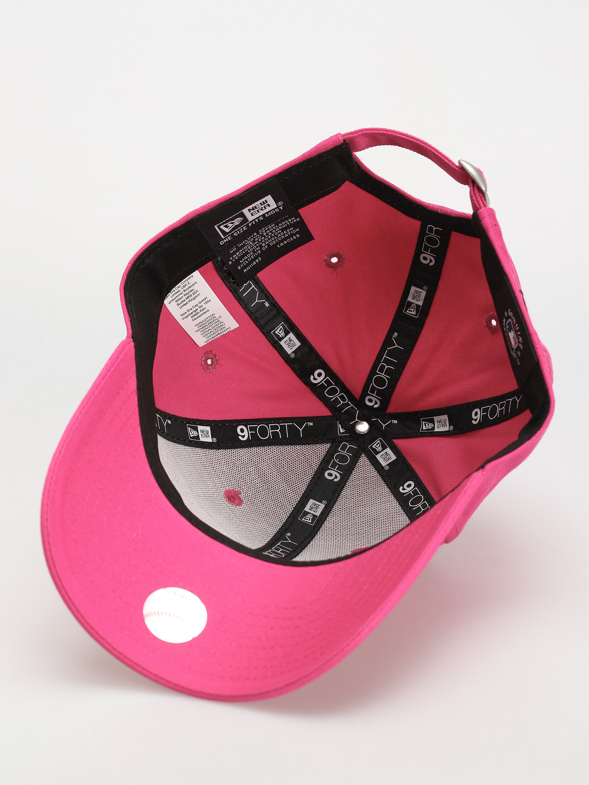 Czapka z daszkiem New Era League Essential 9Forty New York Yankees Wmn (pink/white)
