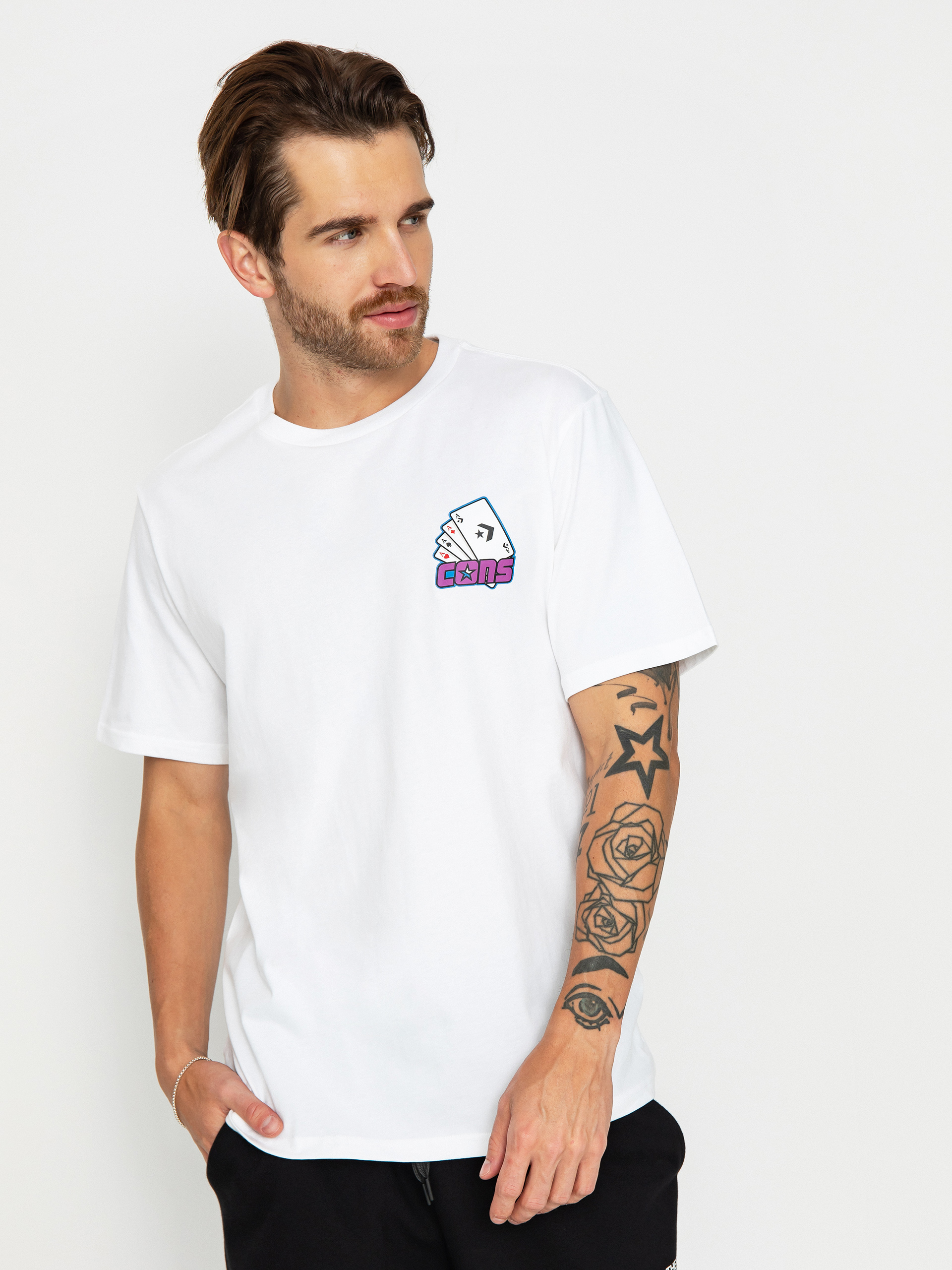 T-shirt Converse Cons Card Skate (optical white)