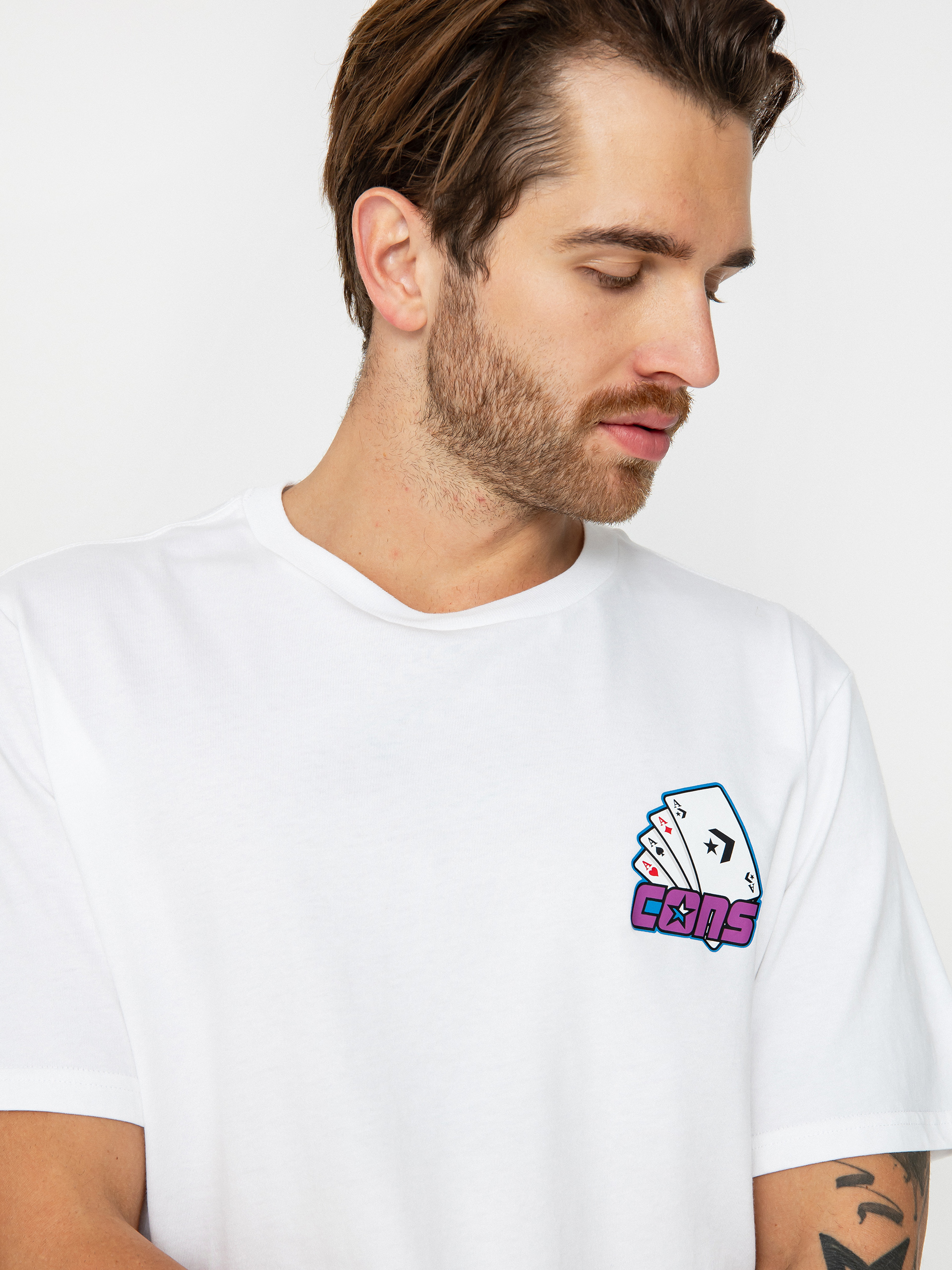 T-shirt Converse Cons Card Skate (optical white)