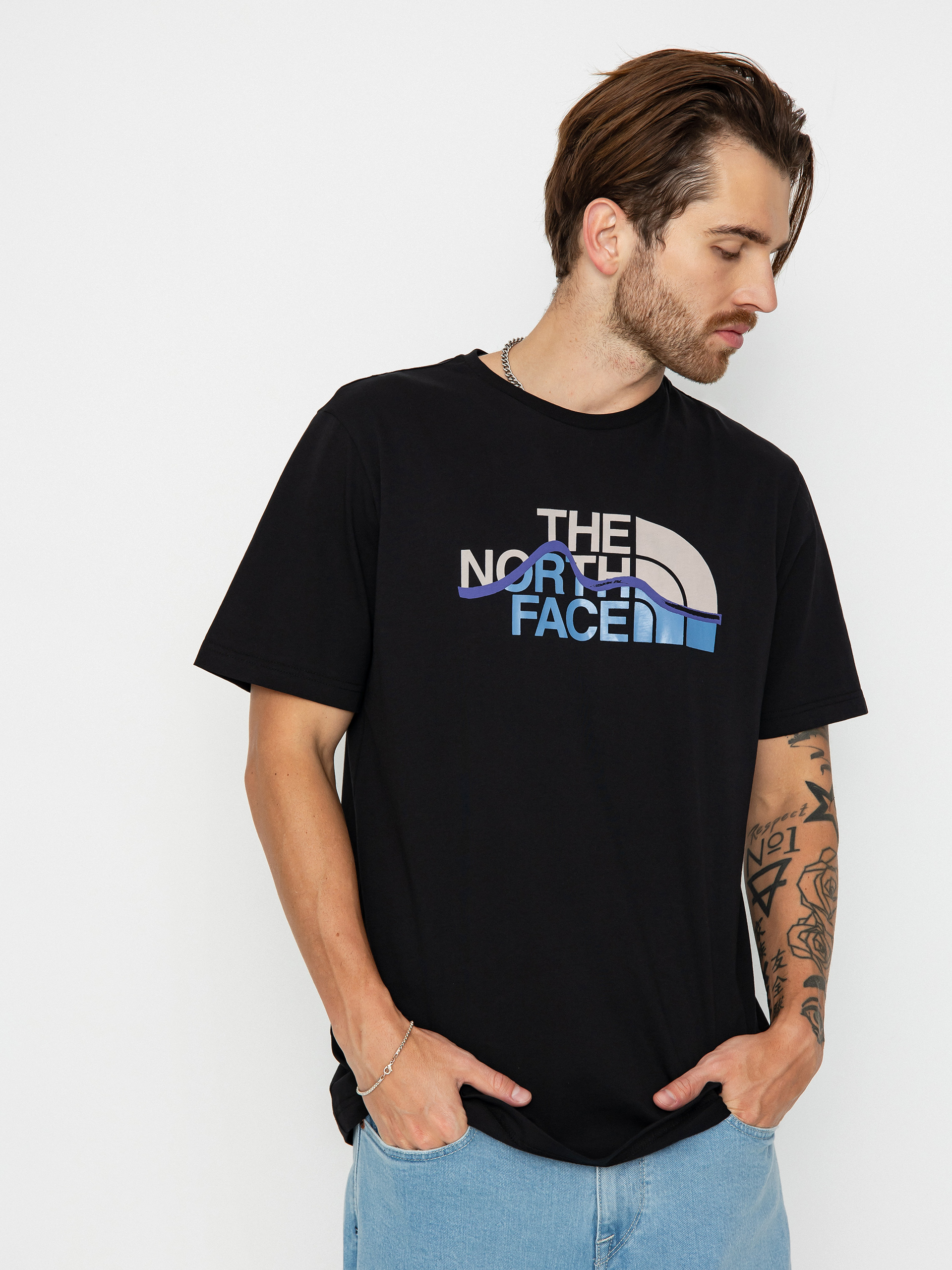 T-shirt The North Face Mountain Line (tnf black)