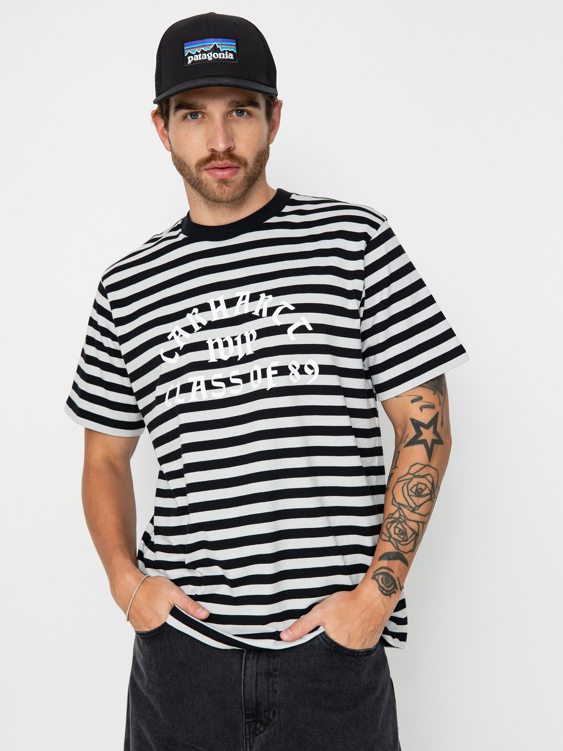T-shirt Carhartt WIP Scotty Athletic - czarny (scotty stripe