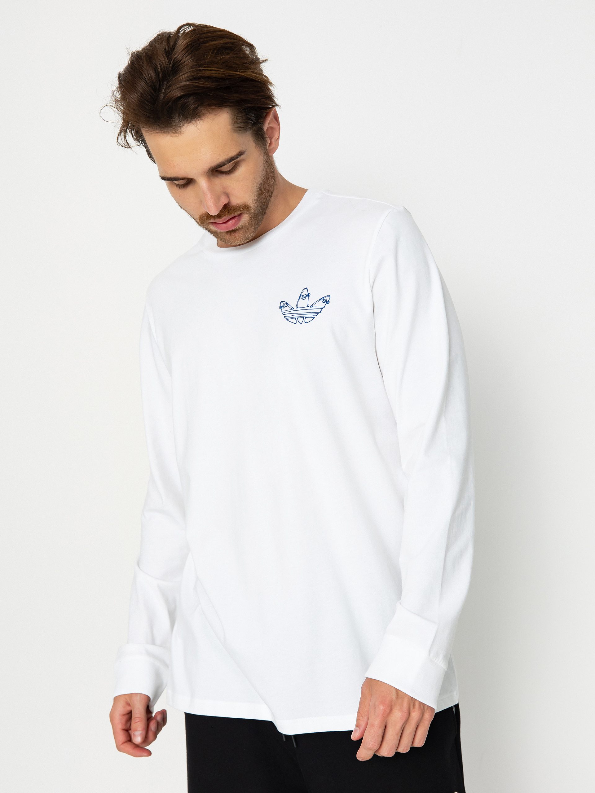 Longsleeve adidas Hjones (white/royblu)