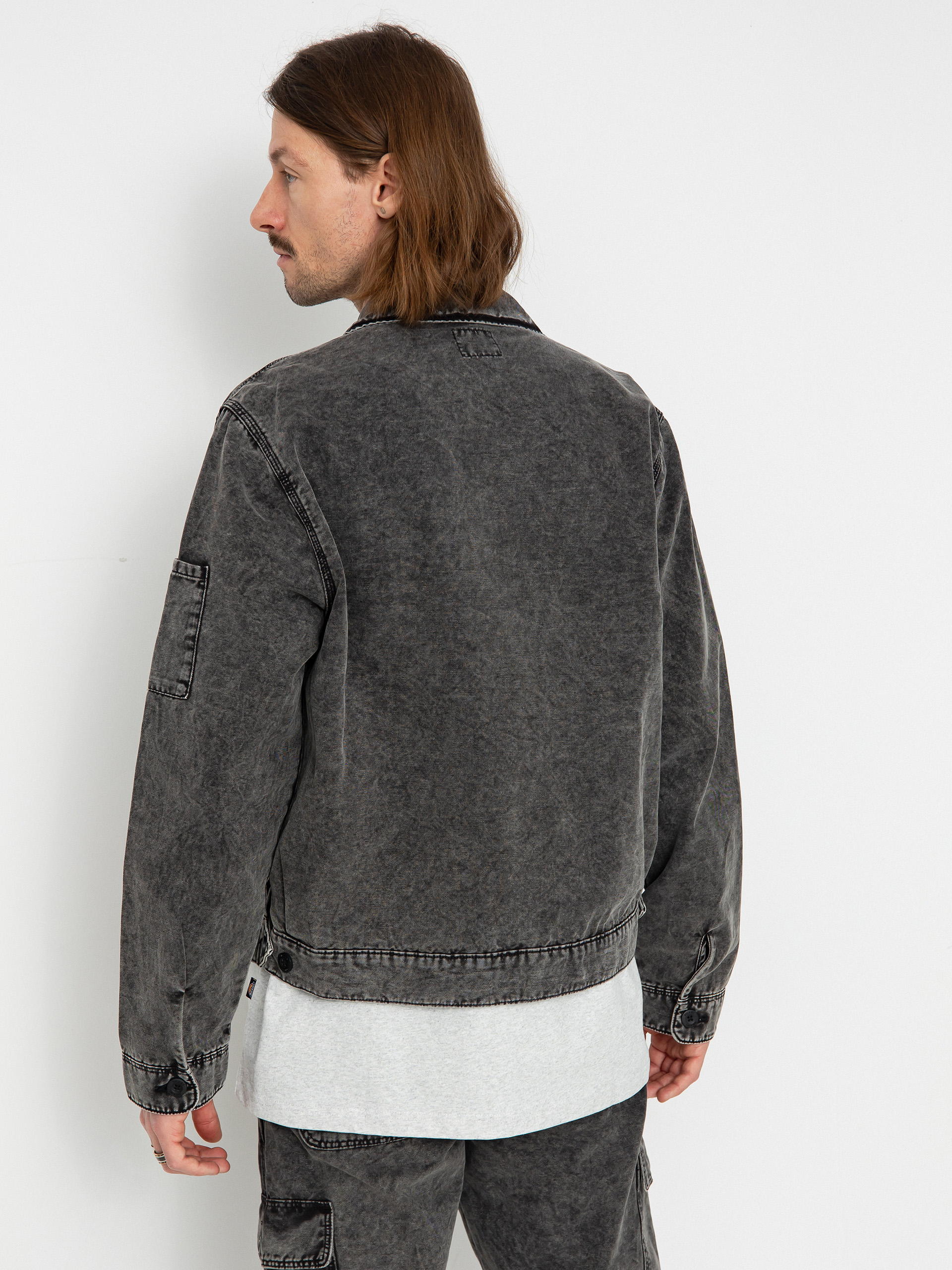 Kurtka Dickies Newington (dble dye/acid wash black)