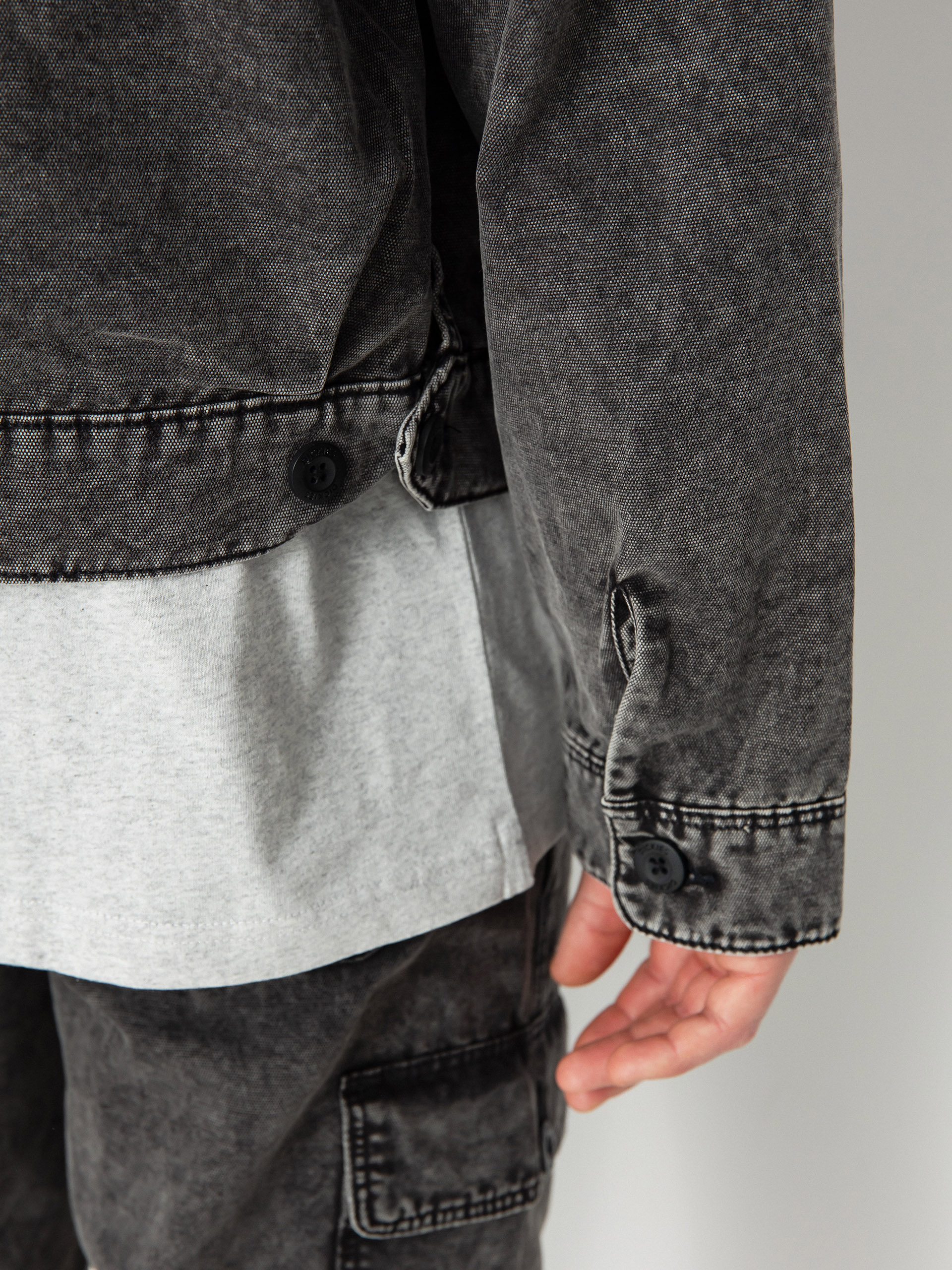 Kurtka Dickies Newington (dble dye/acid wash black)