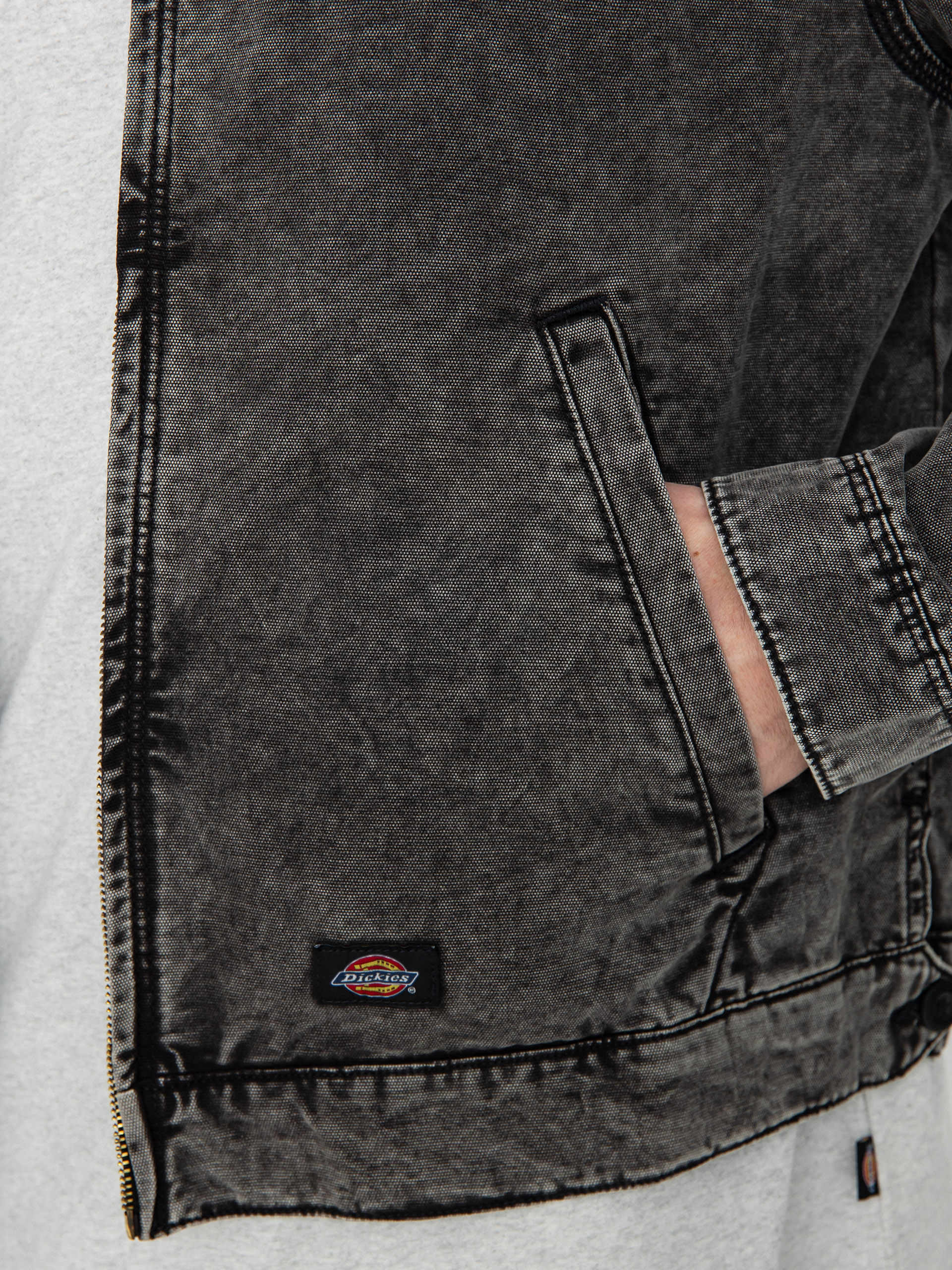 Kurtka Dickies Newington (dble dye/acid wash black)