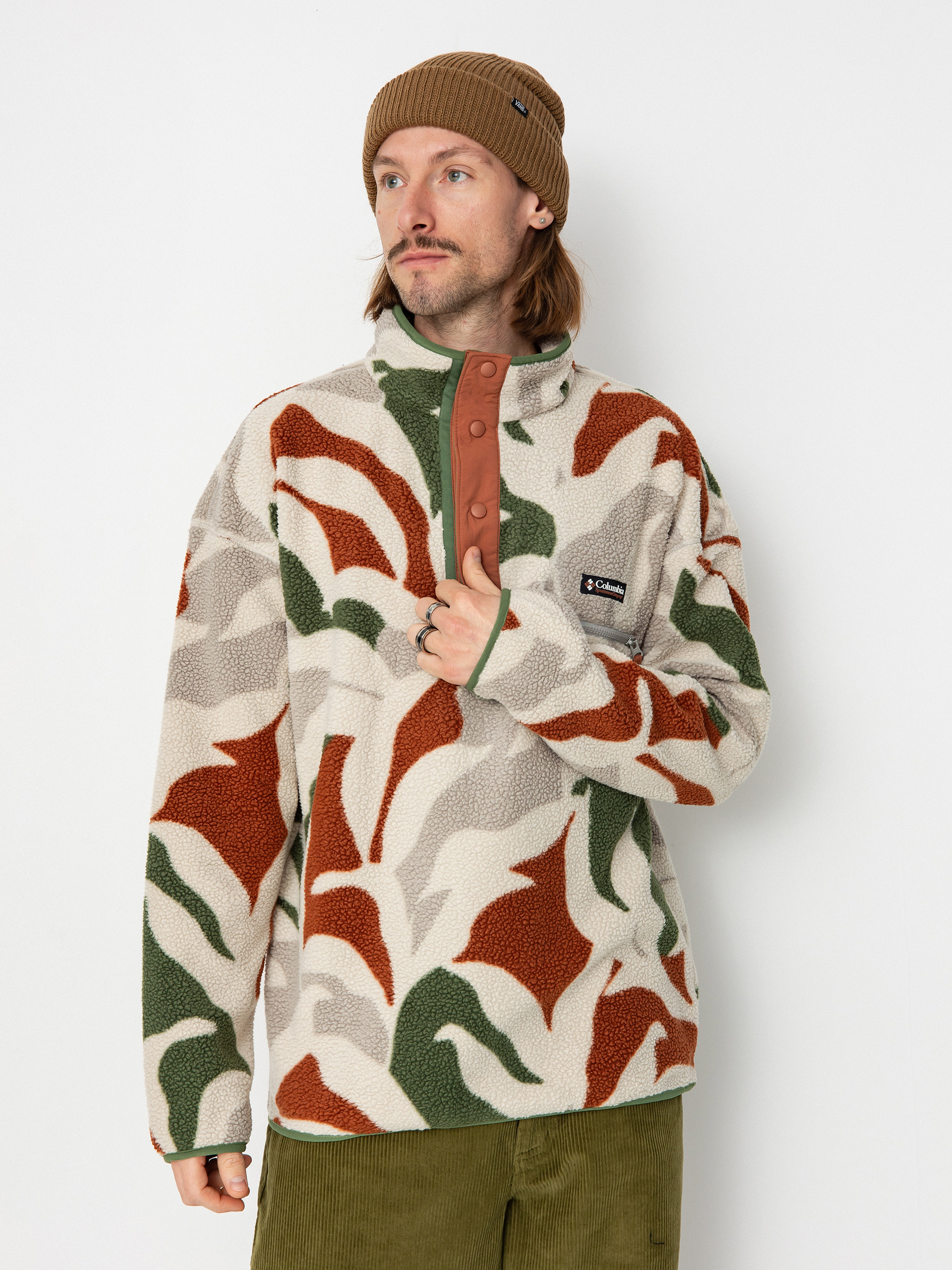 Męski Polar Columbia Helvetia (flint grey floristic print/auburn/cant)