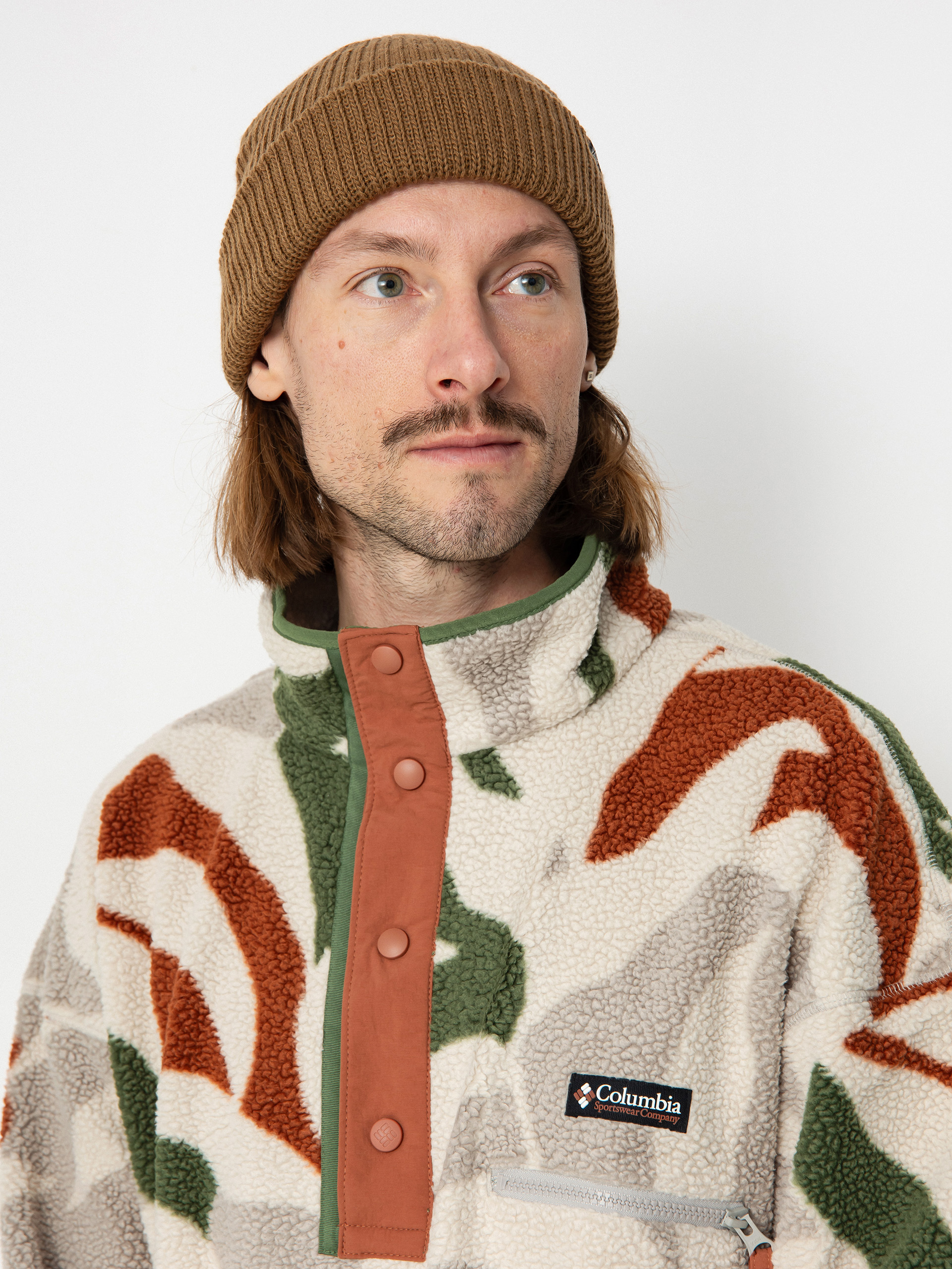 Męski Polar Columbia Helvetia (flint grey floristic print/auburn/cant)