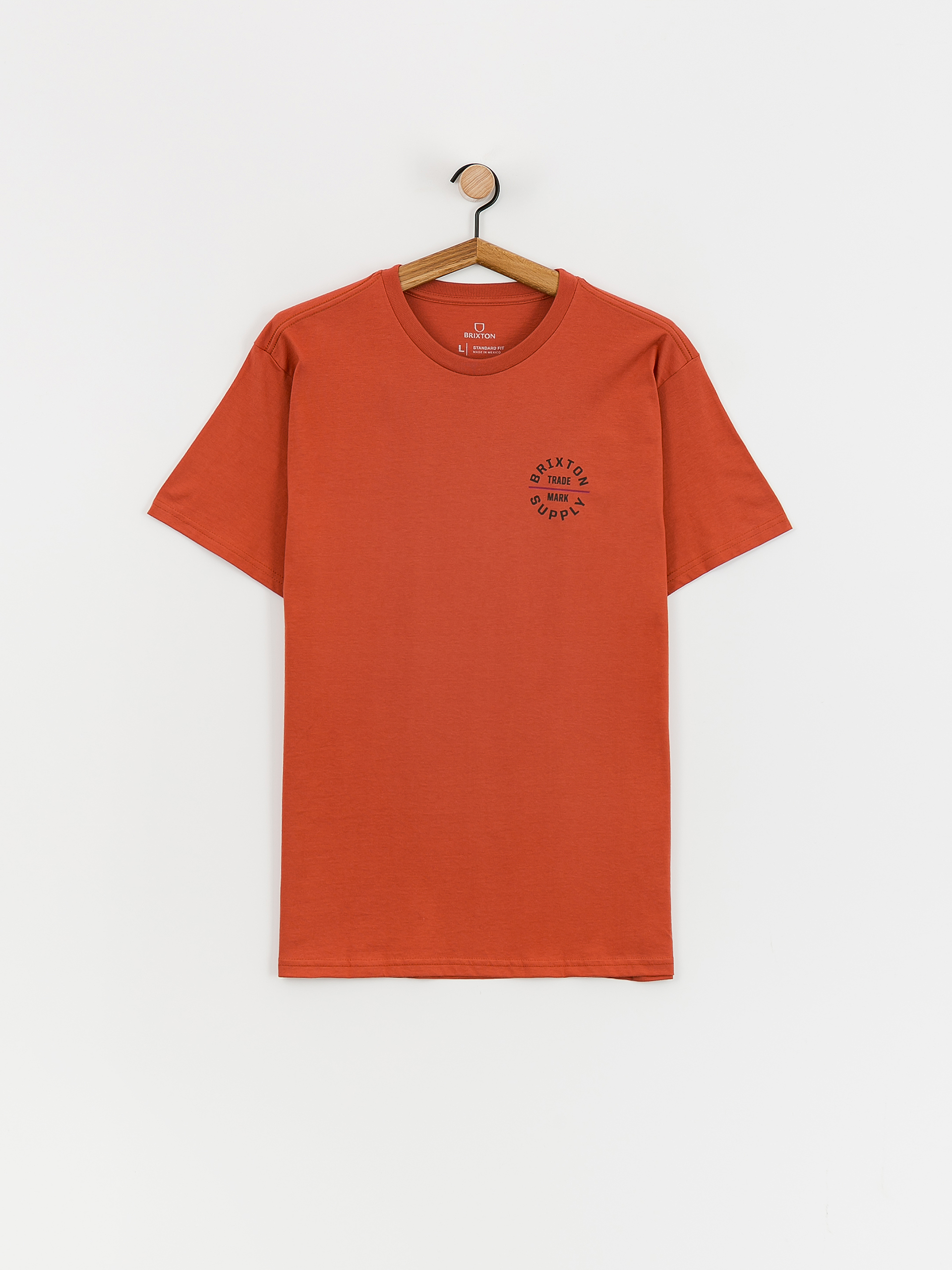 T-shirt Brixton Oath V Stt (terracotta/washed black/cranbe)