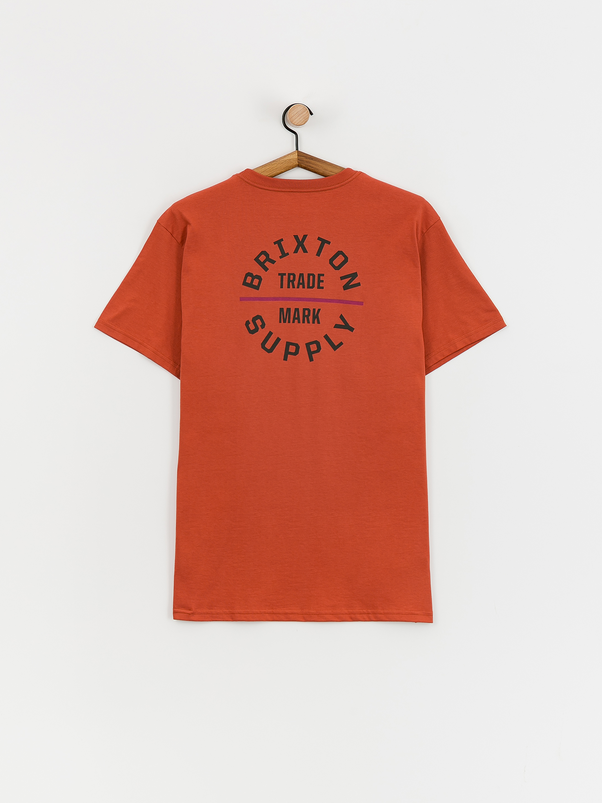 T-shirt Brixton Oath V Stt (terracotta/washed black/cranbe)