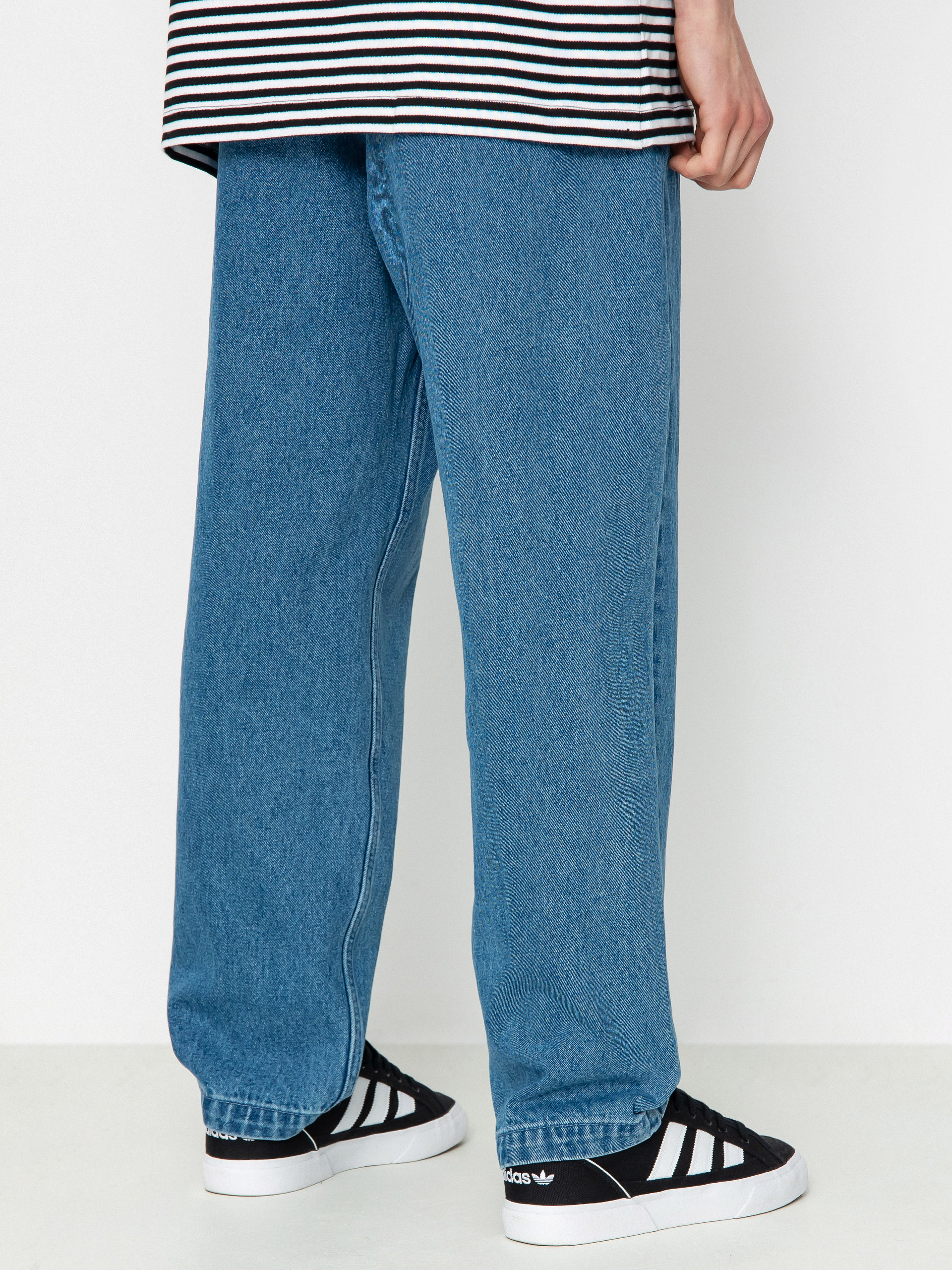 Spodnie OBEY Fubar Pleated Denim (light indigo)