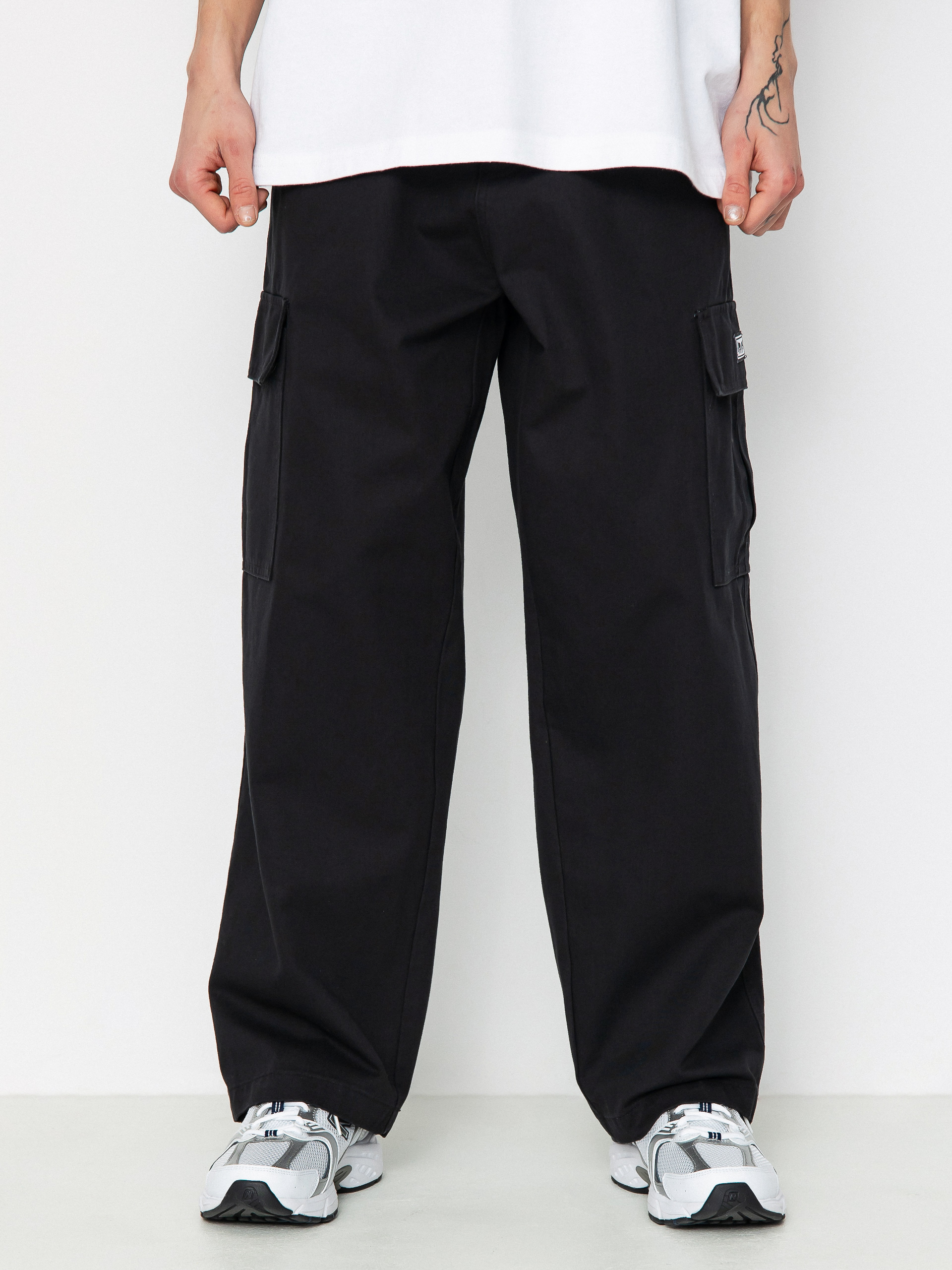 Spodnie OBEY Bigwig Baggy Twill Cargo (black)
