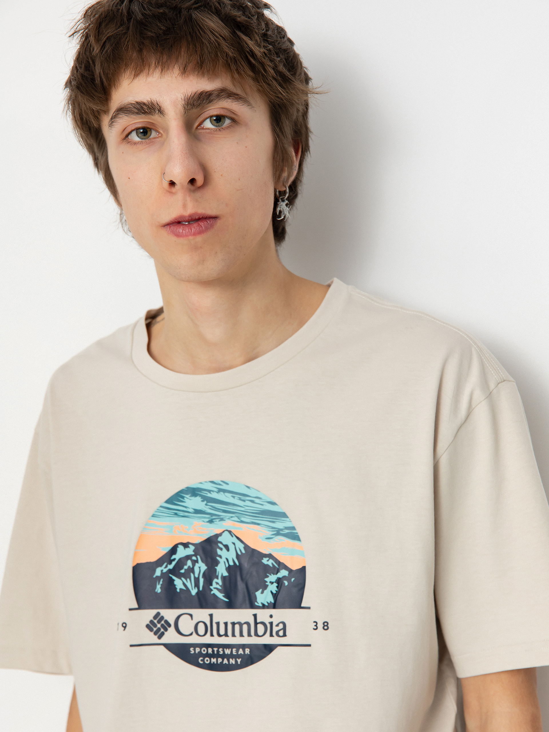 T-shirt Columbia Path Lake II (dark stone/scoped view)