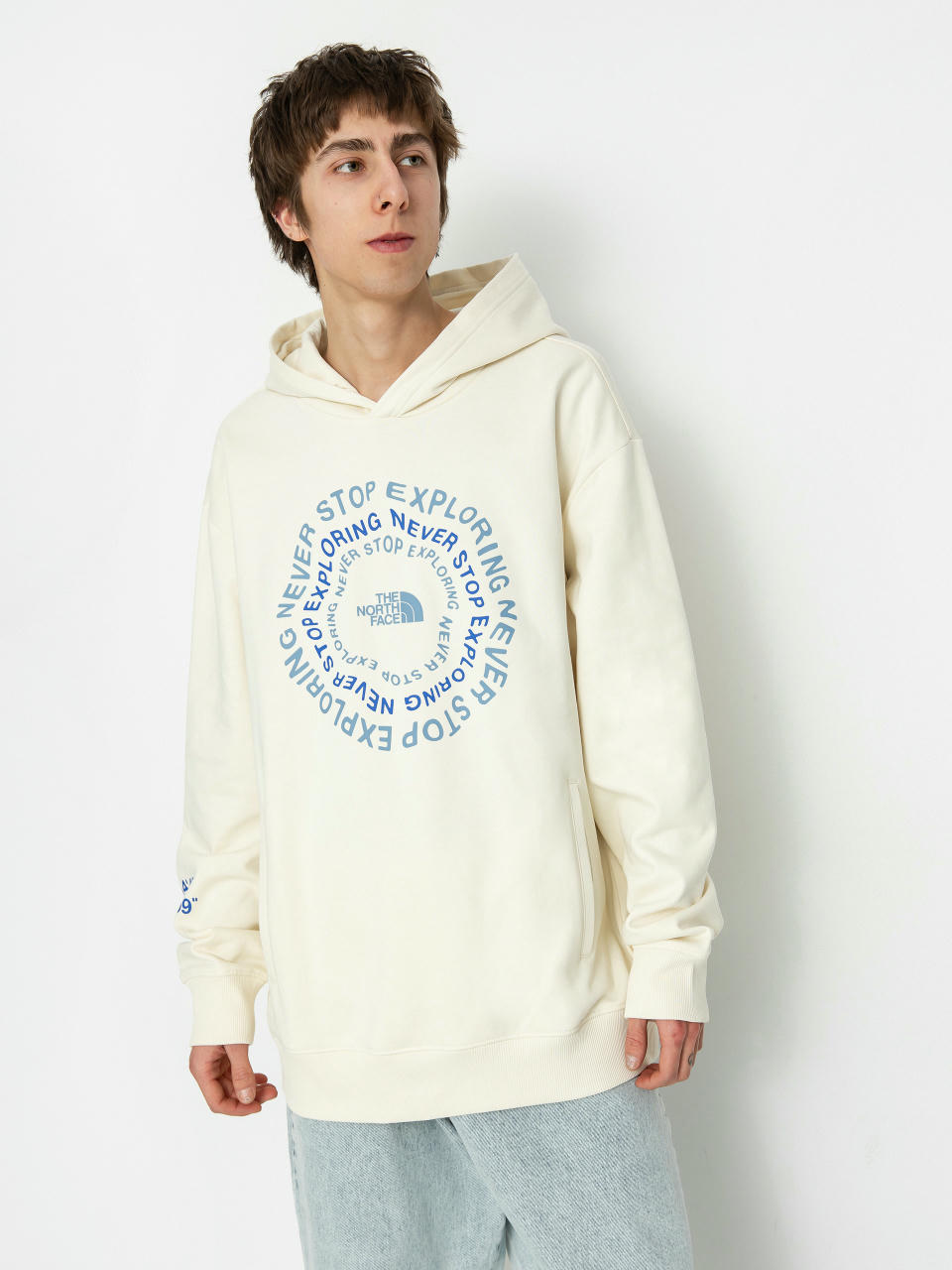 Bluza z kapturem The North Face Nse Graphic HD (white dune)