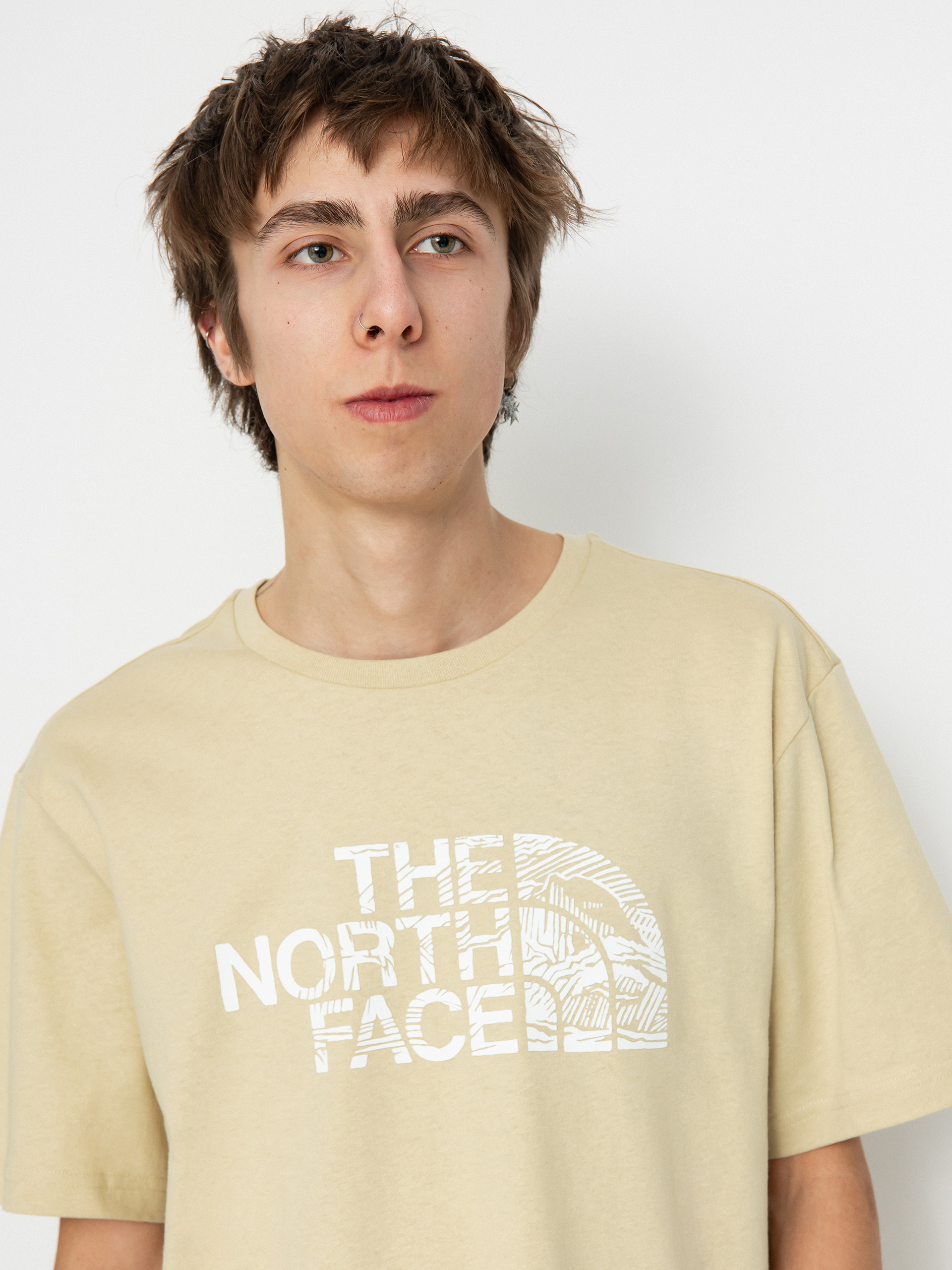 T-shirt The North Face Woodcut Dome (gravel)