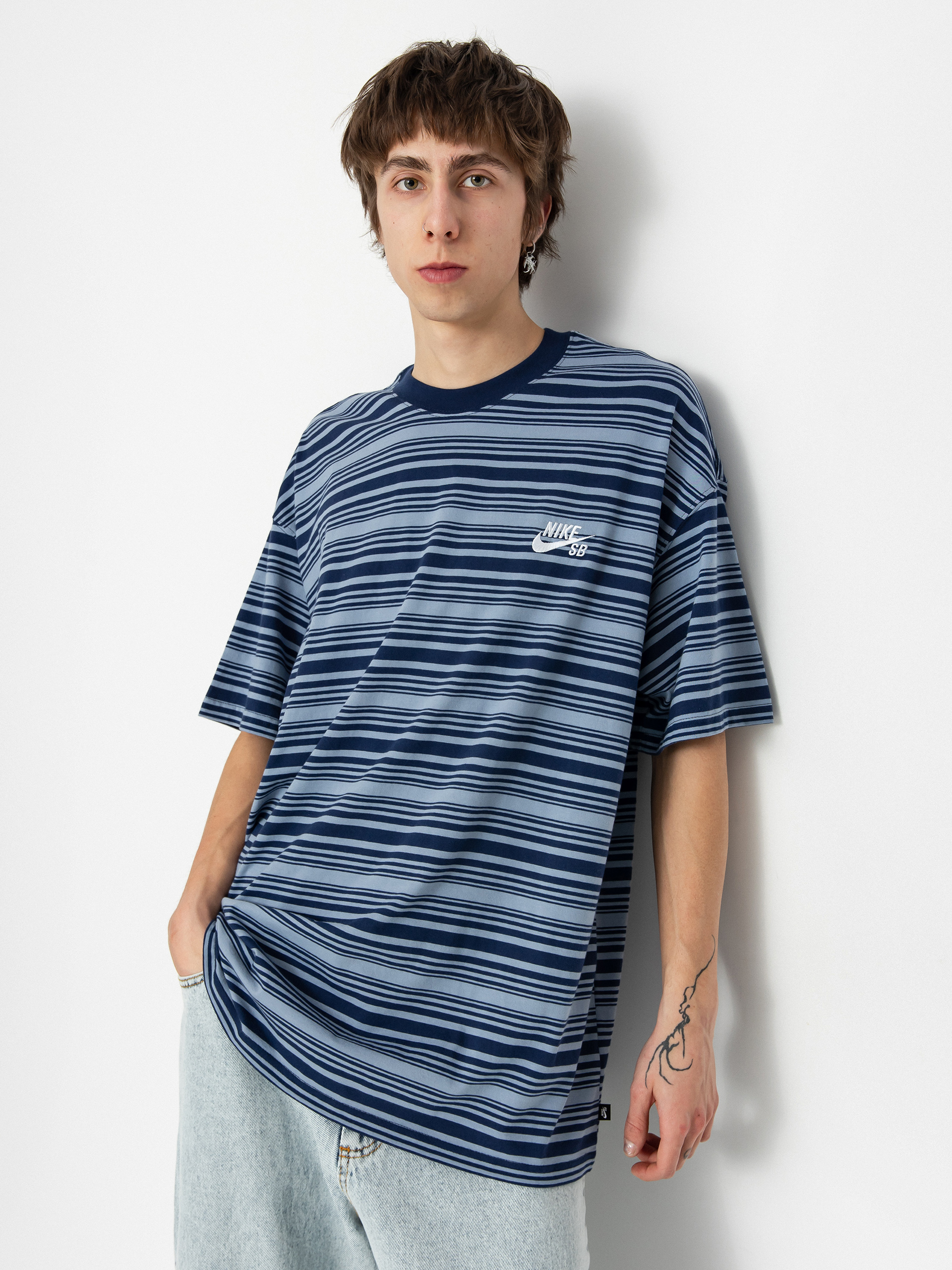 T-shirt Nike SB M90 Stripe (ashen slate)