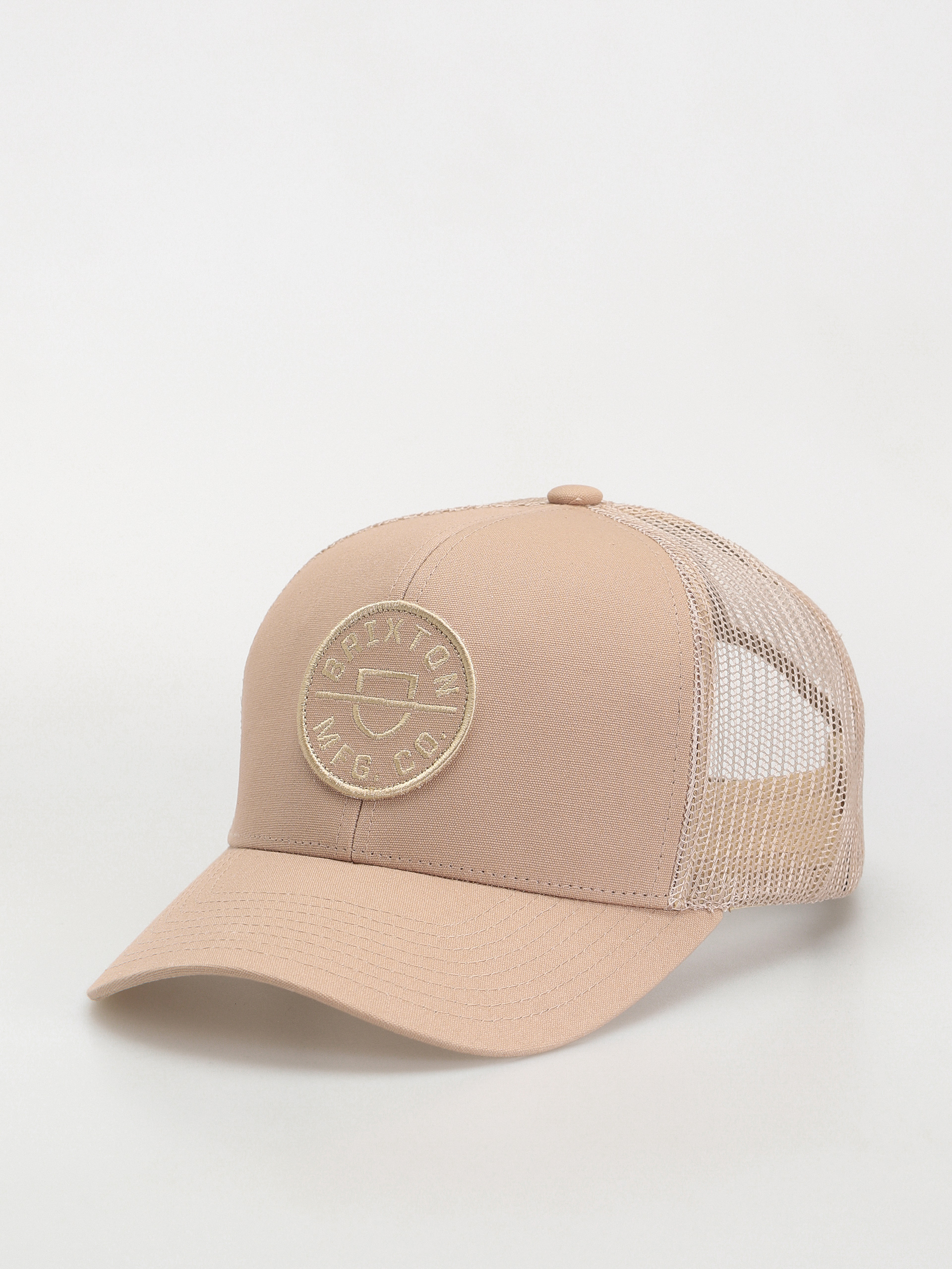 Czapka z daszkiem Brixton Crest X Mp Mesh Cap (oat milk/oat milk)