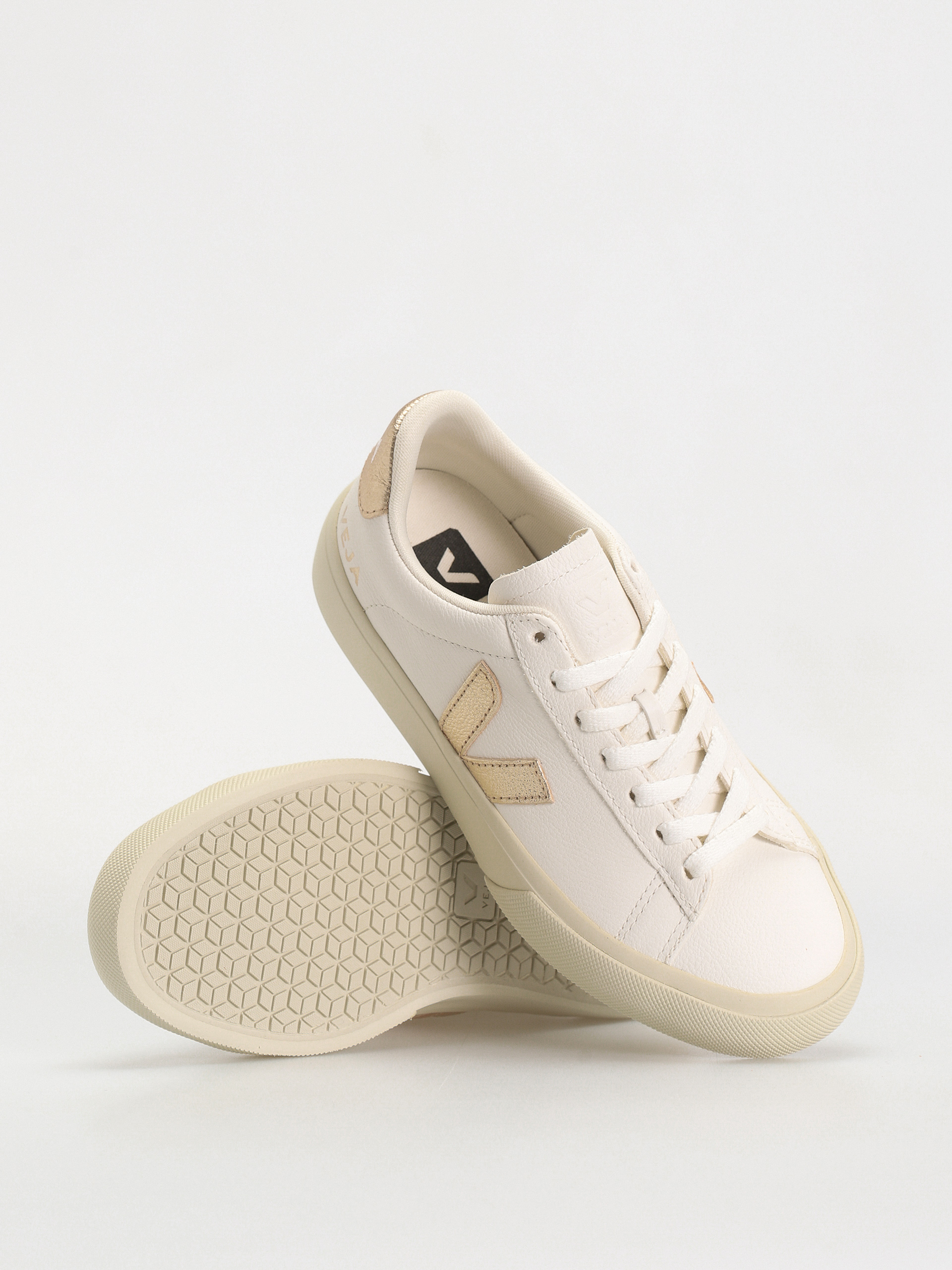 【VEJA】 CAMPO Extra White Platine Buty Veja Campo Wmn - biały (extra white platine)