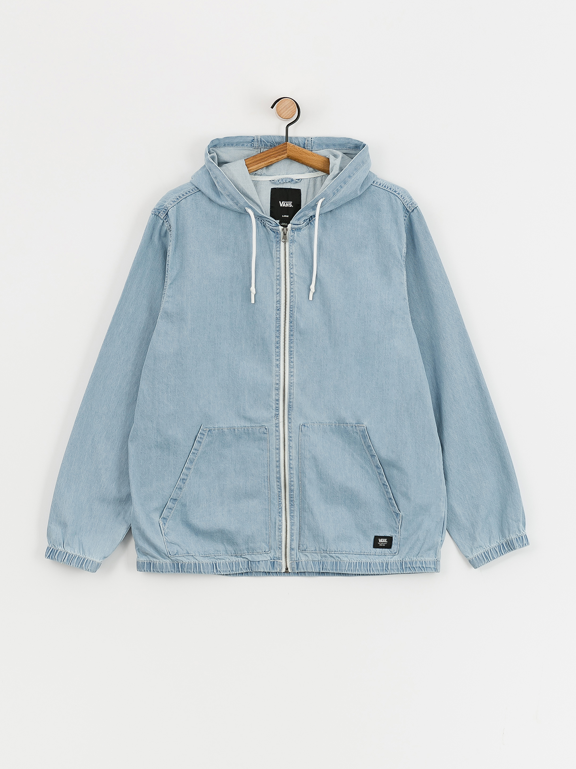 Bluza z kapturem Vans Ashford Denim FZ (stone wash)