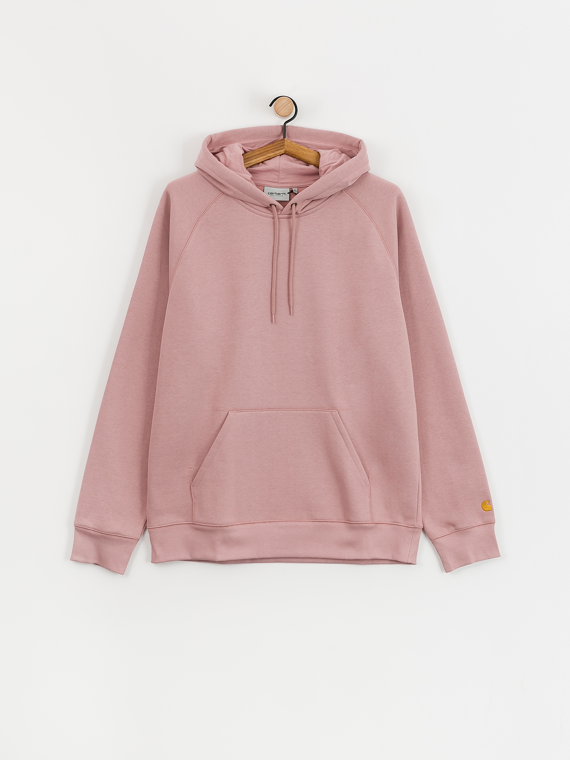 Bluza z kapturem Carhartt WIP Chase HD (glassy pink/gold)