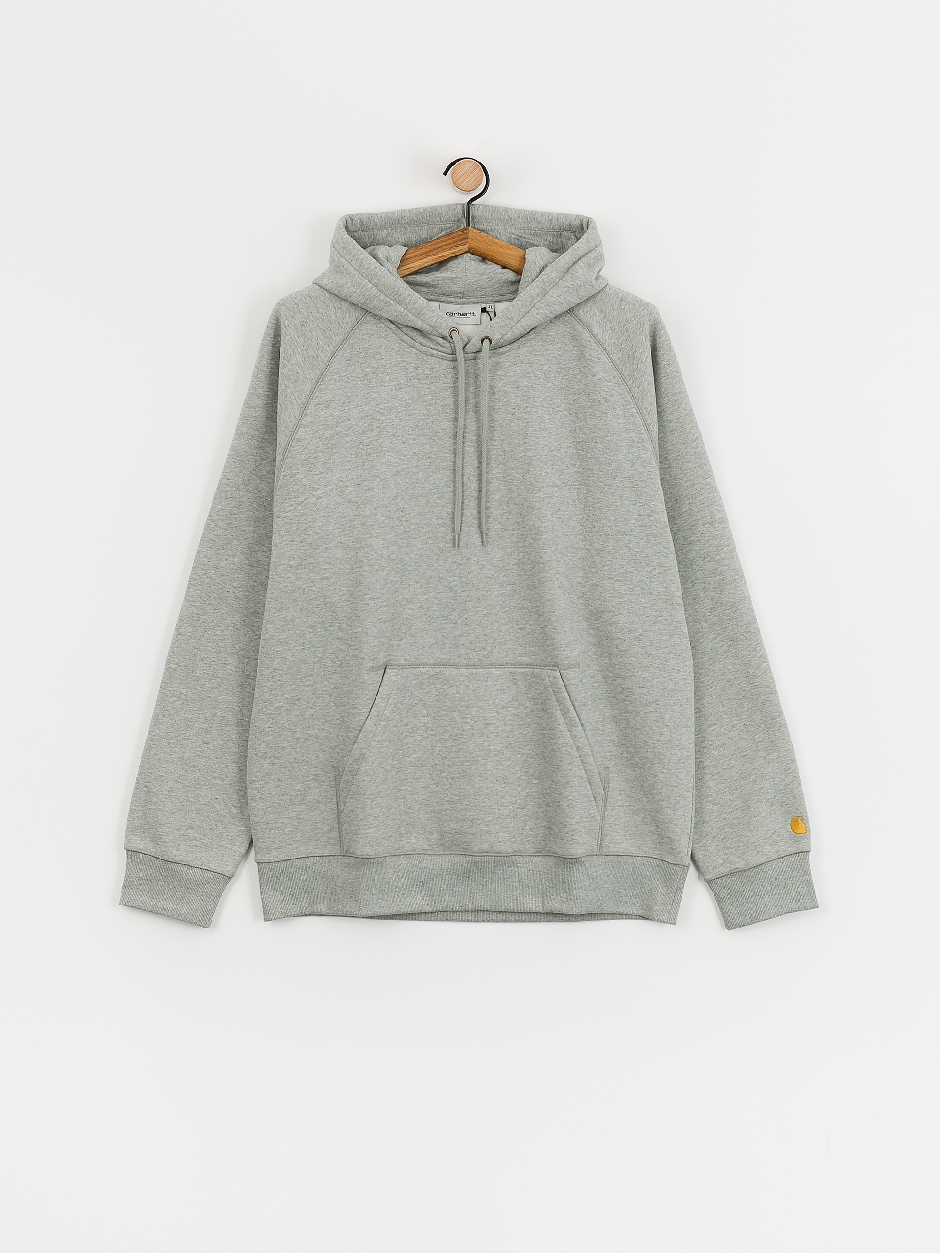 Bluza z kapturem Carhartt WIP Chase HD (grey heather/gold)