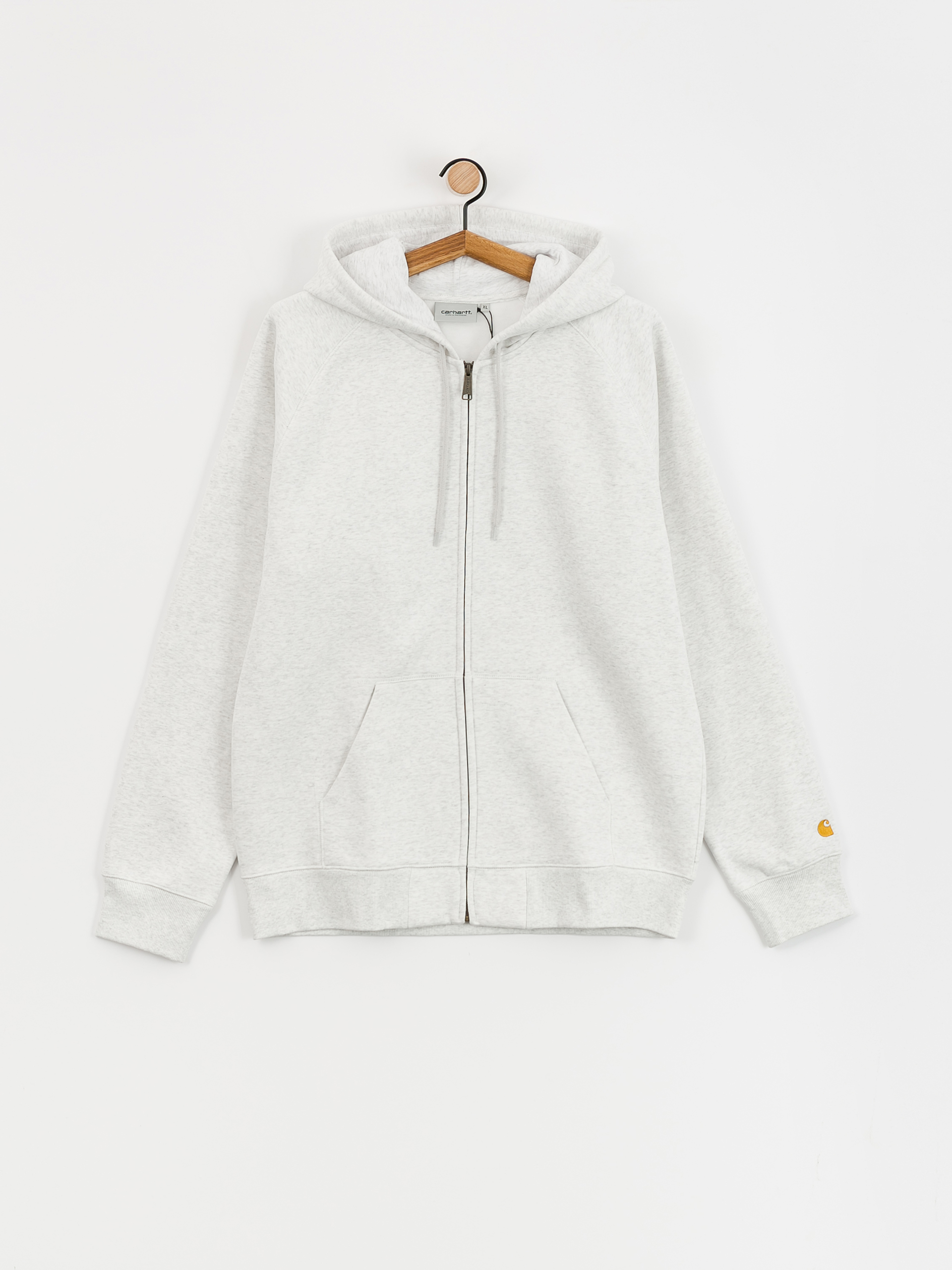 Bluza z kapturem Carhartt WIP Chase ZHD (ash heather/gold)