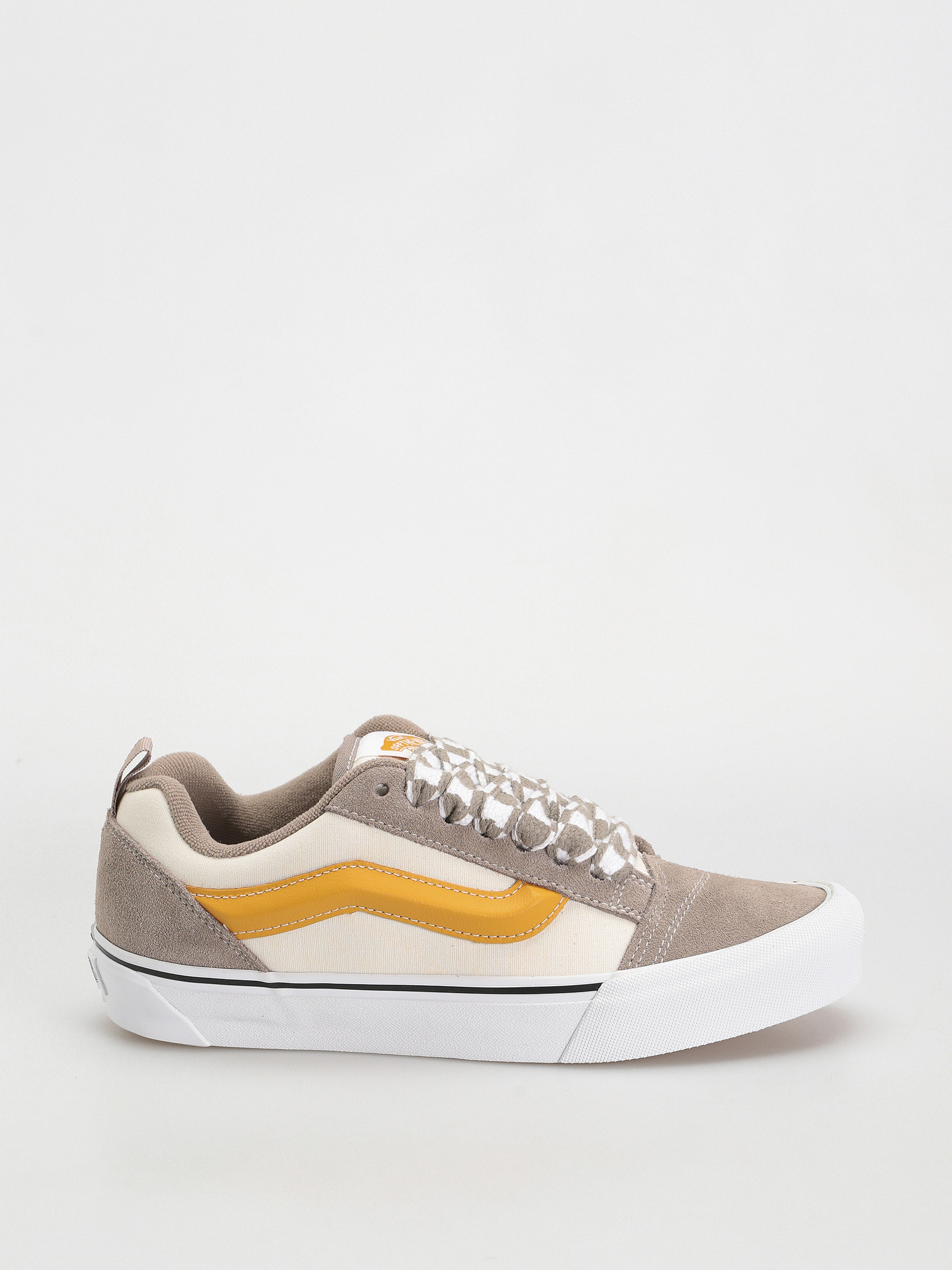 Buty Vans Knu Skool (mega check gray/marshmallow)