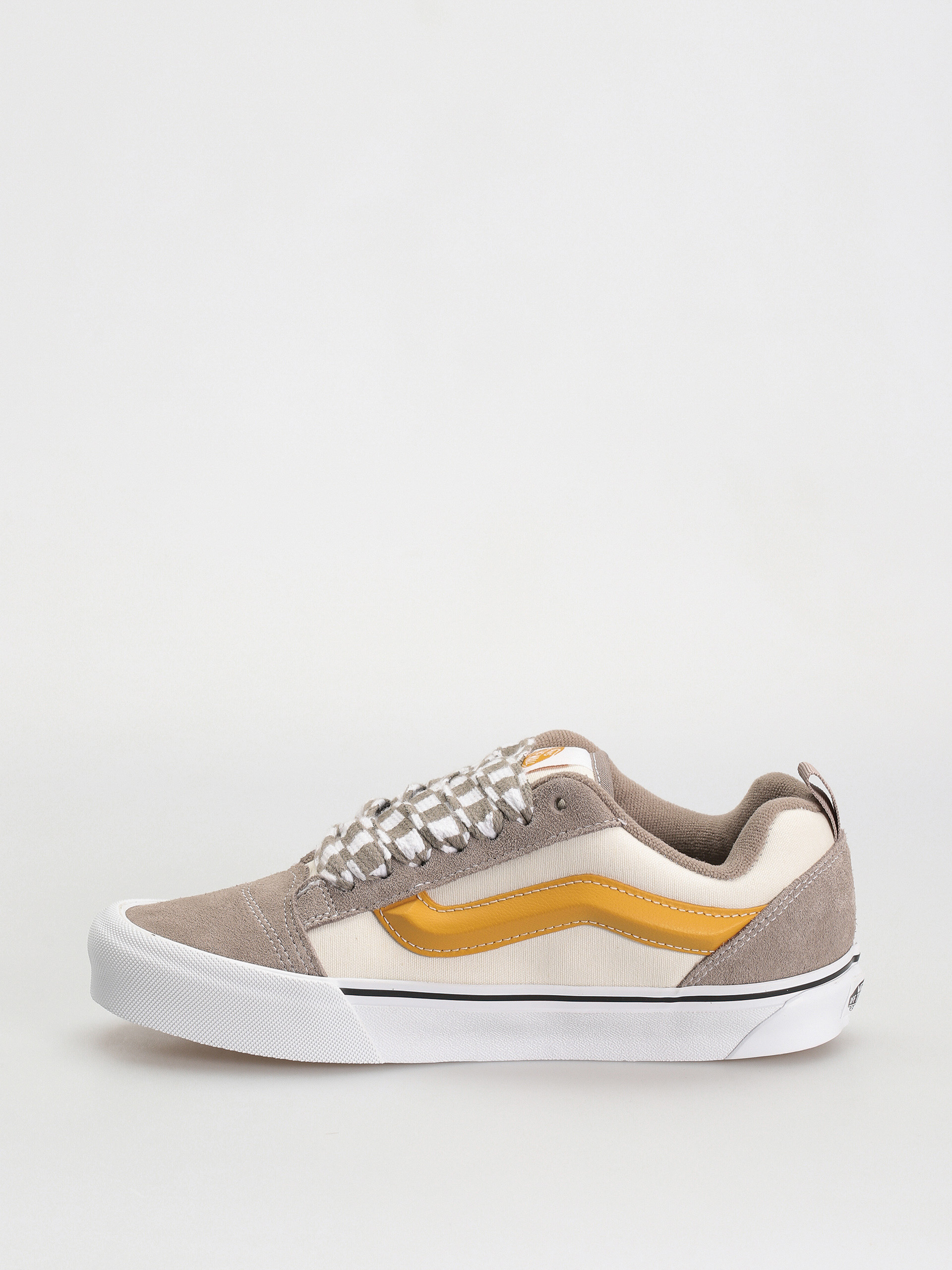 Buty Vans Knu Skool (mega check gray/marshmallow)